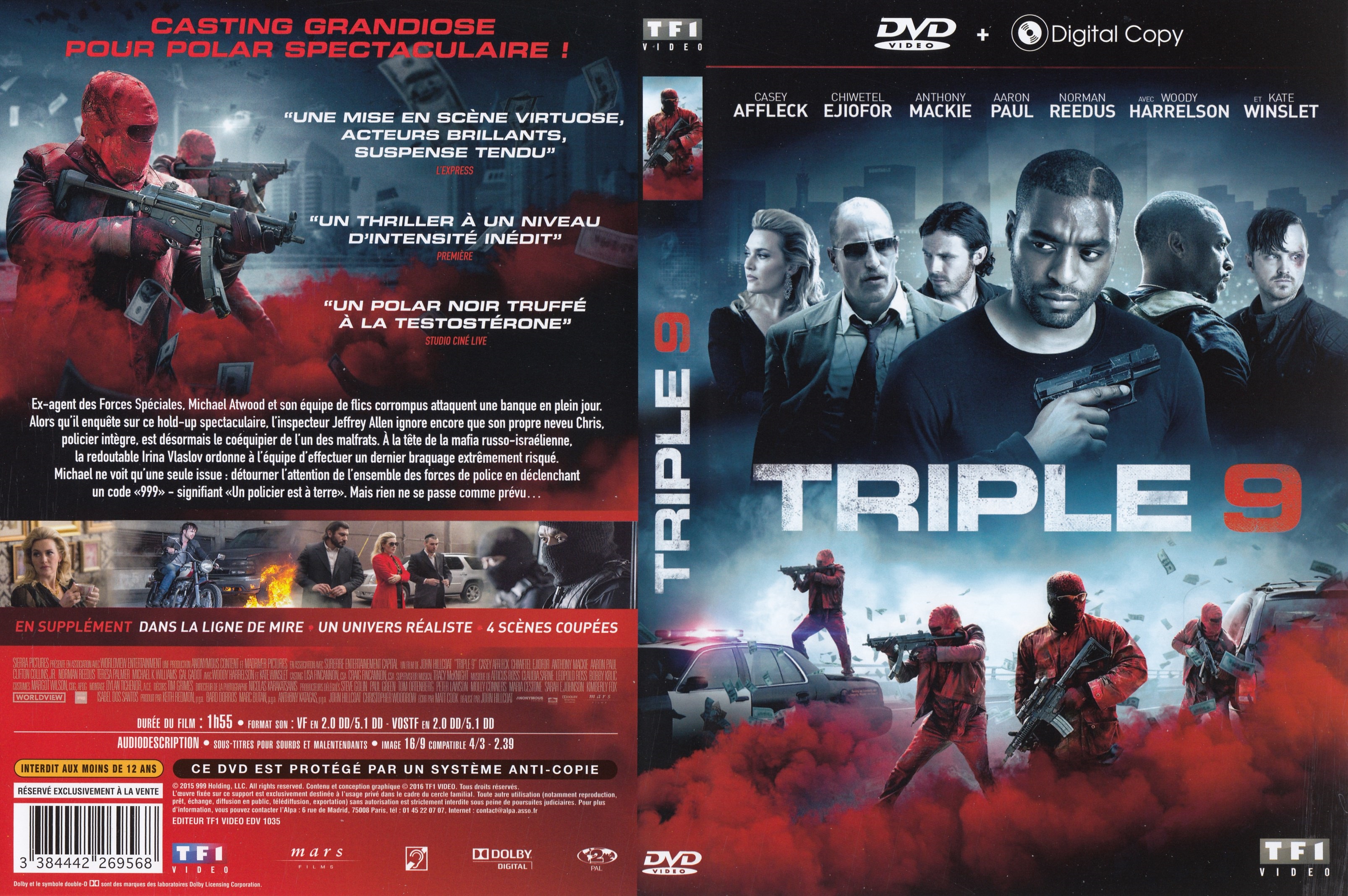 Jaquette DVD Triple 9