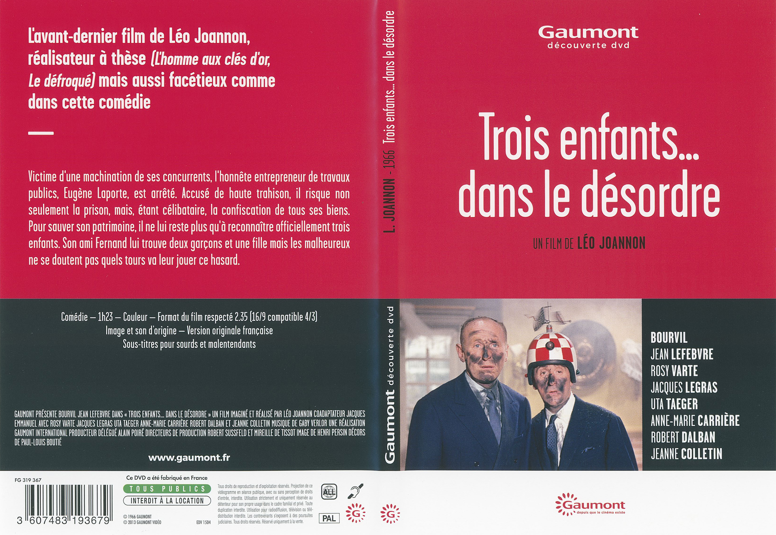 Jaquette DVD Trois enfants... dans le dsordre v2