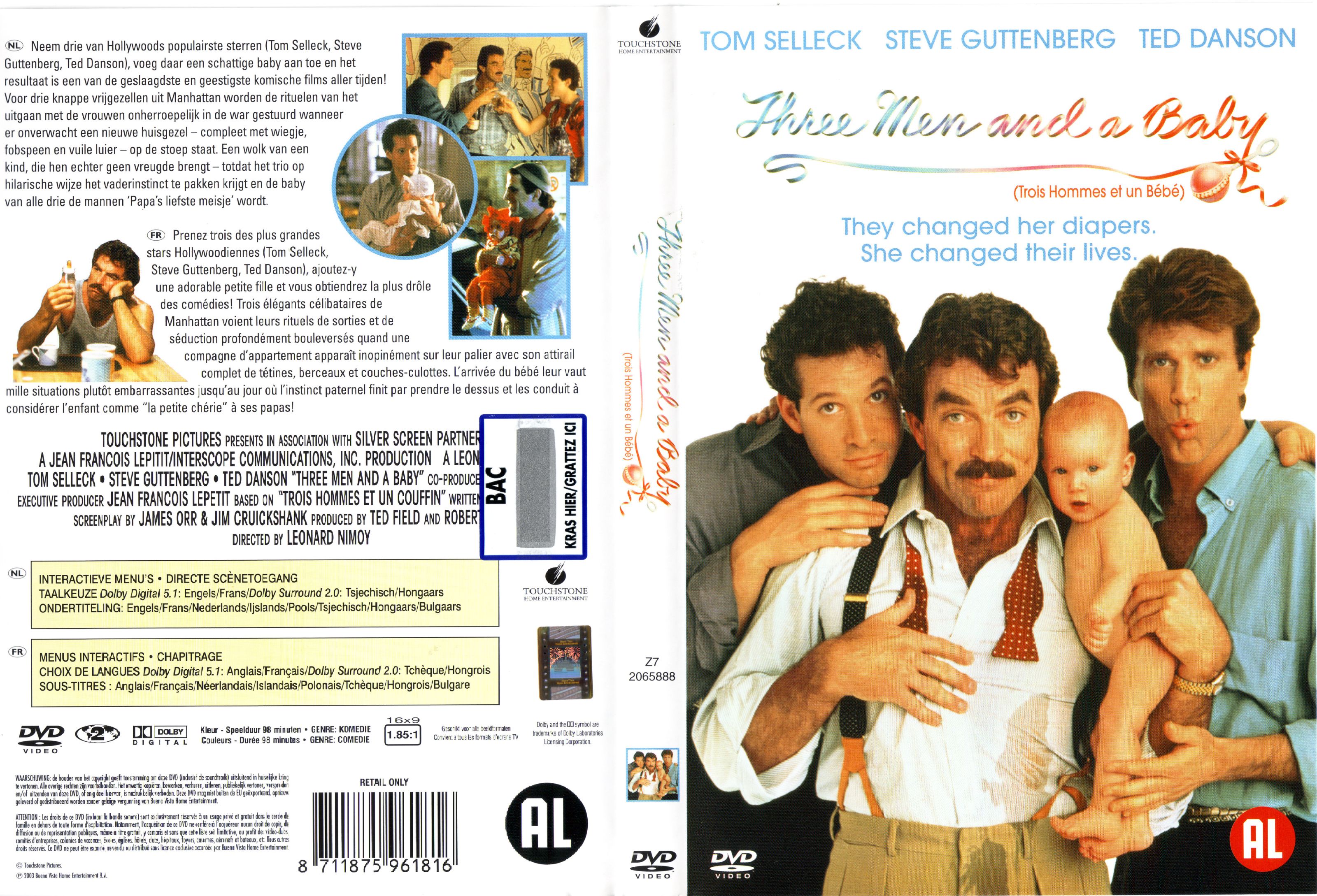 Jaquette DVD Trois hommes et un bb