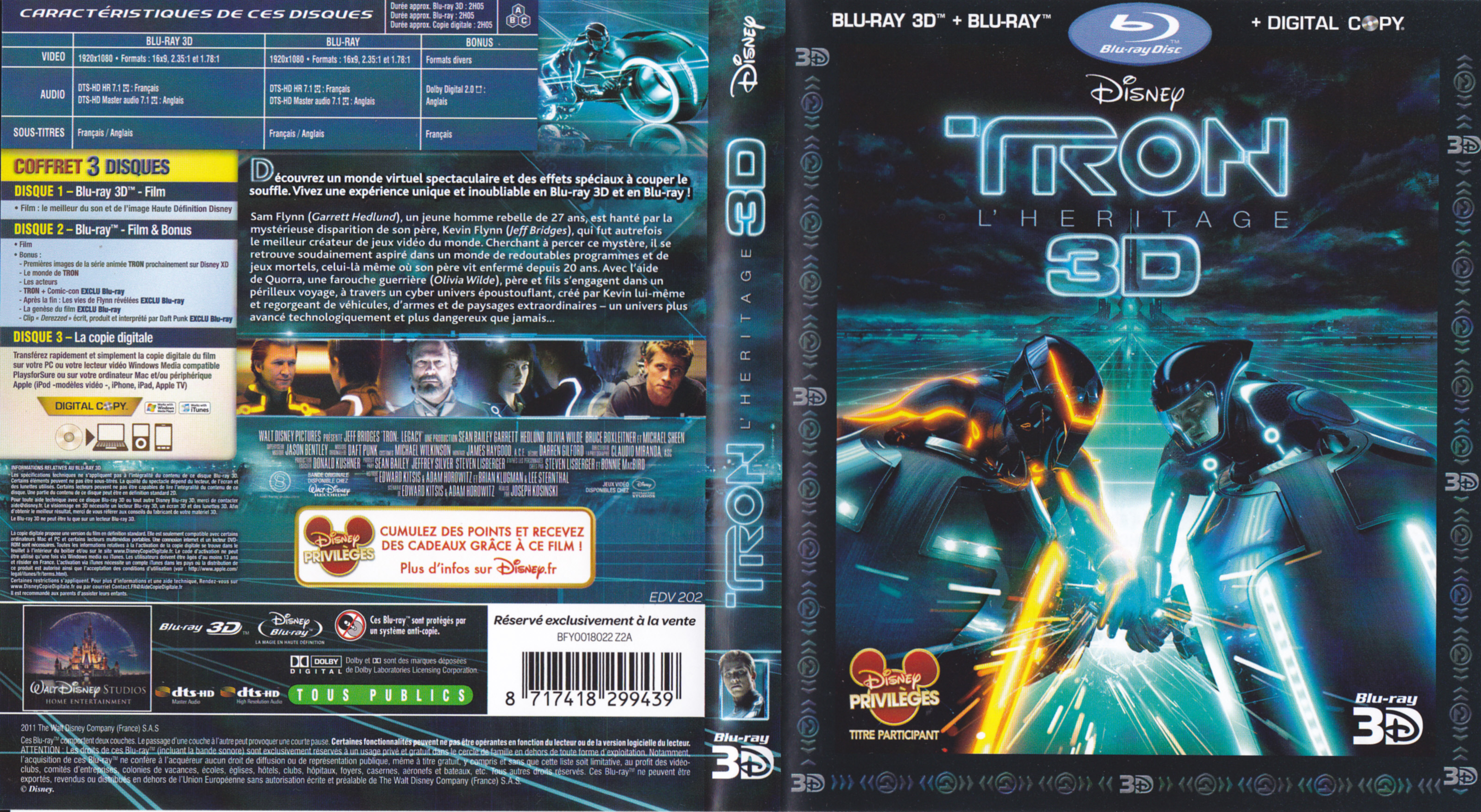 Jaquette DVD Tron l