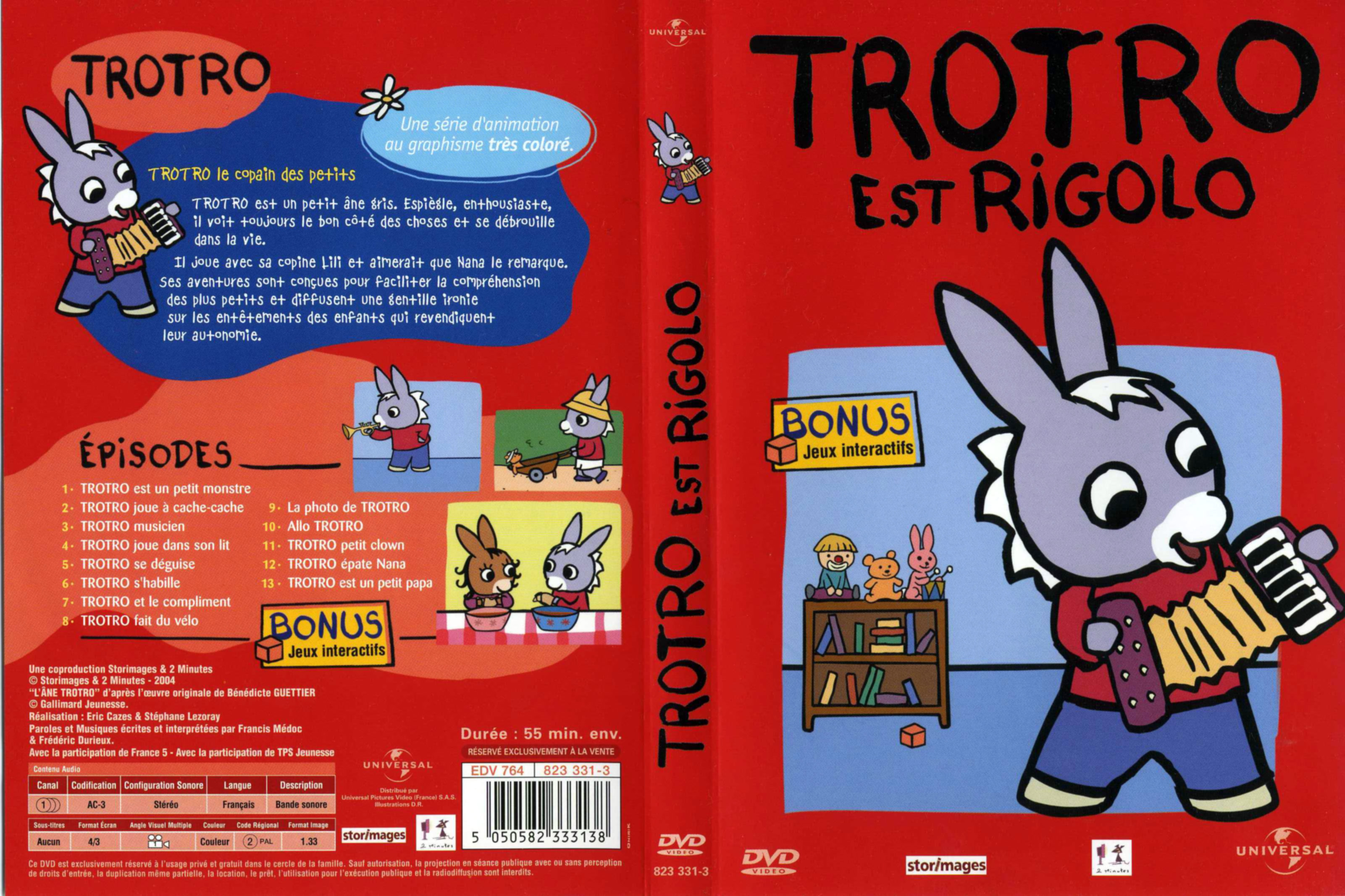 Jaquette DVD Trotro est rigolo