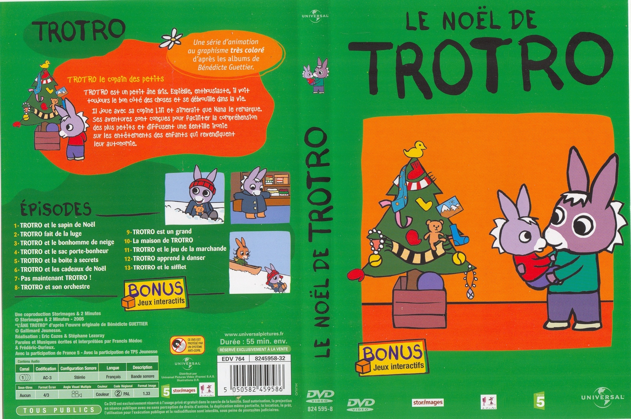 Jaquette DVD Trotro le noel de Trotro