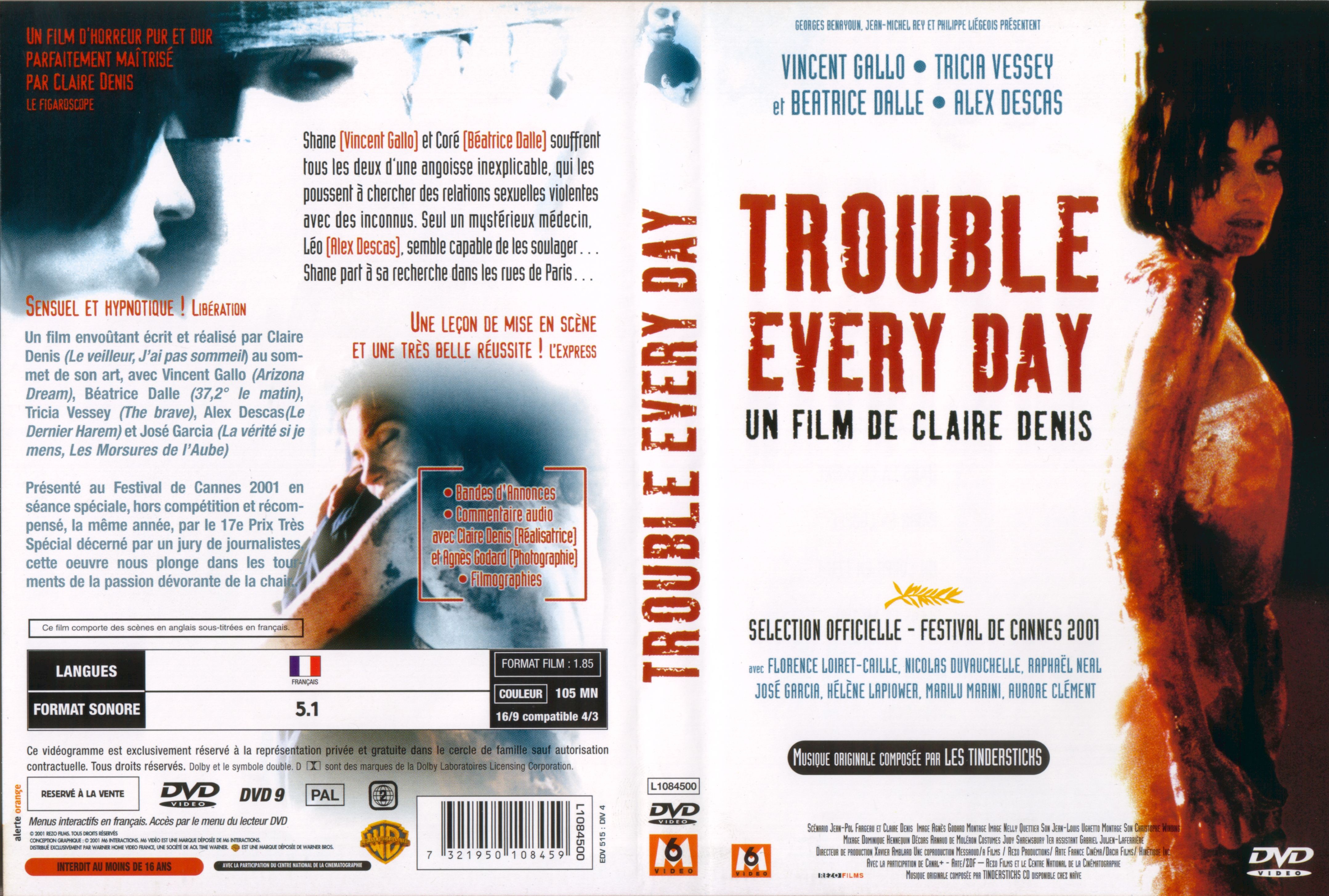 Jaquette DVD Trouble Every Day