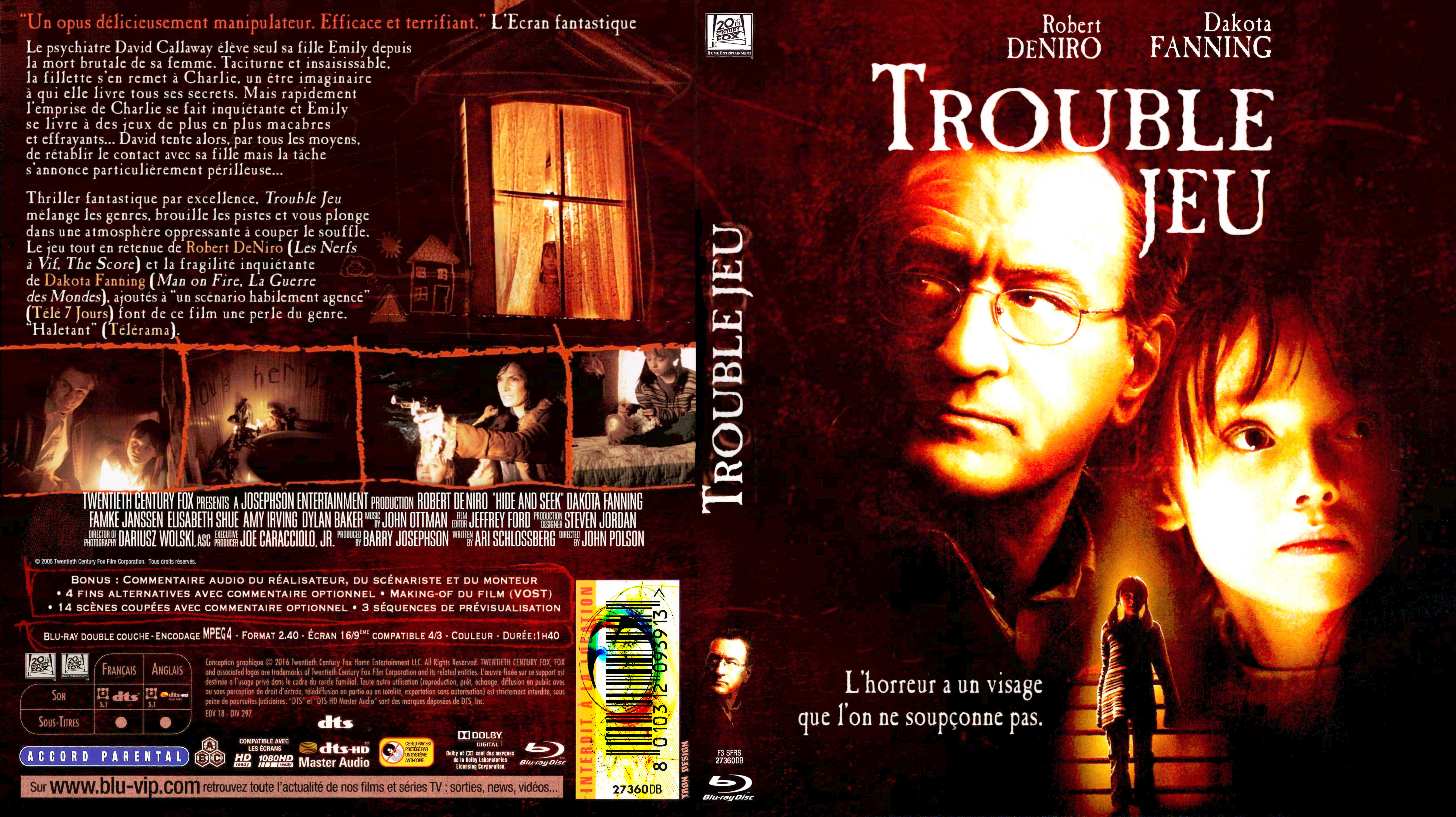 Jaquette DVD Trouble jeu custom (BLU-RAY)