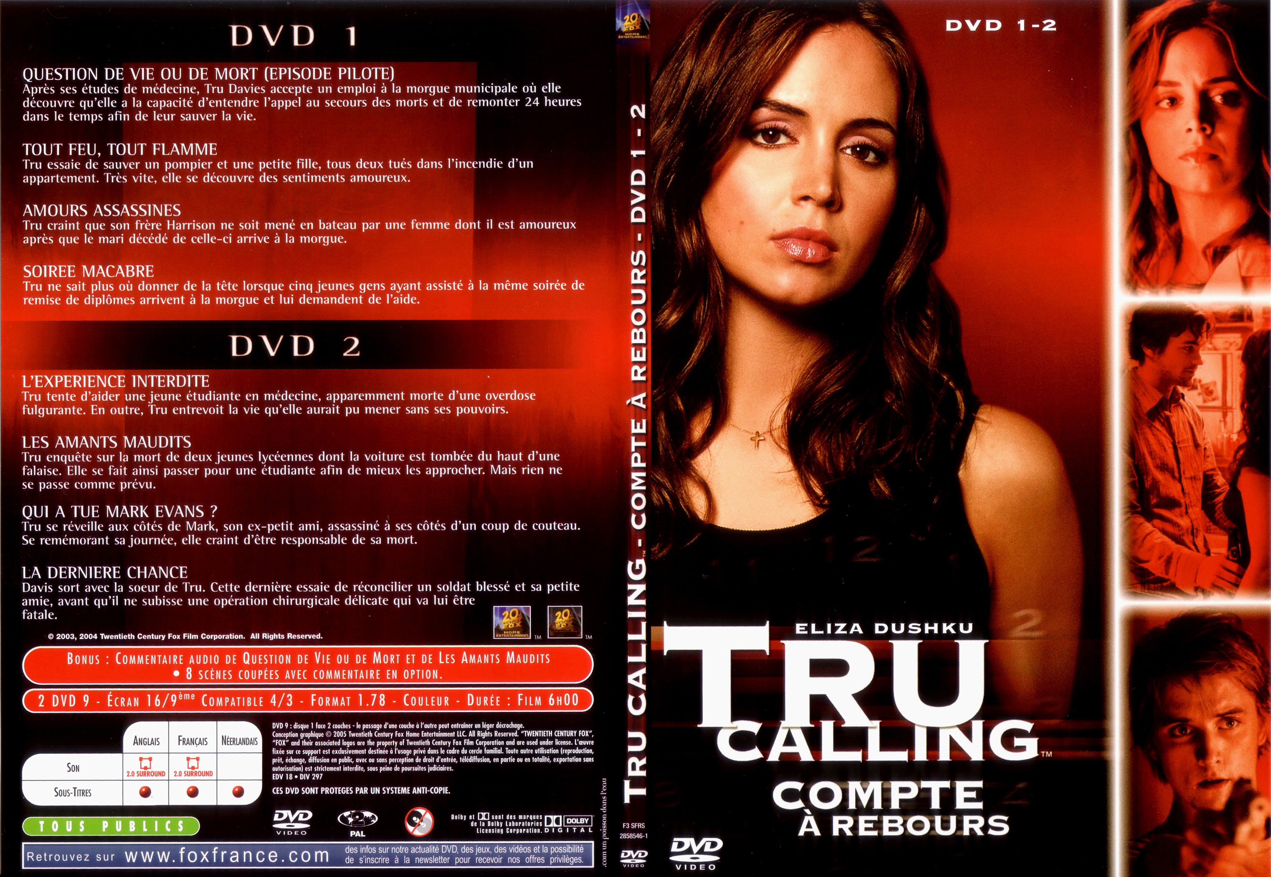 Jaquette DVD Tru Calling Saison 1 vol 1