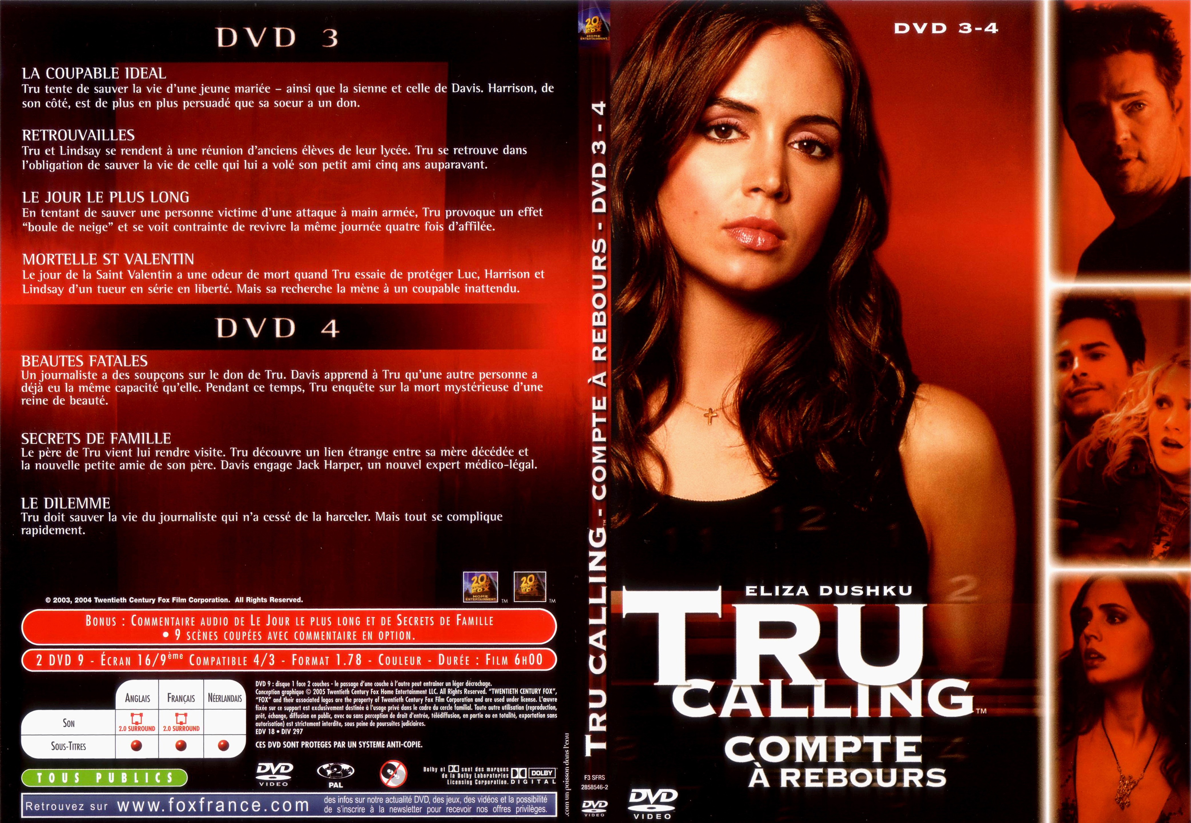 Jaquette DVD Tru Calling Saison 1 vol 2