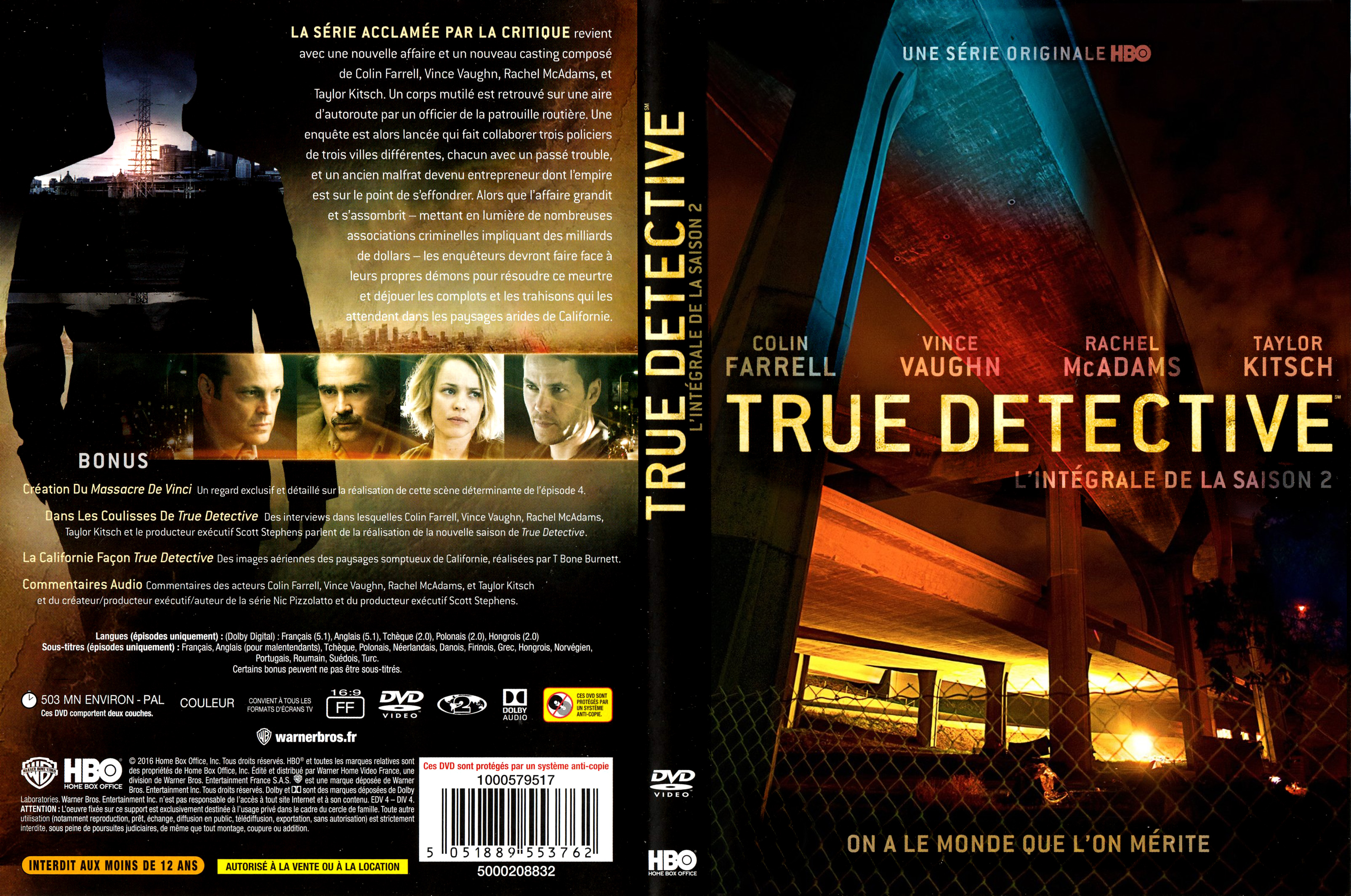 Jaquette DVD True Detective Saison 2