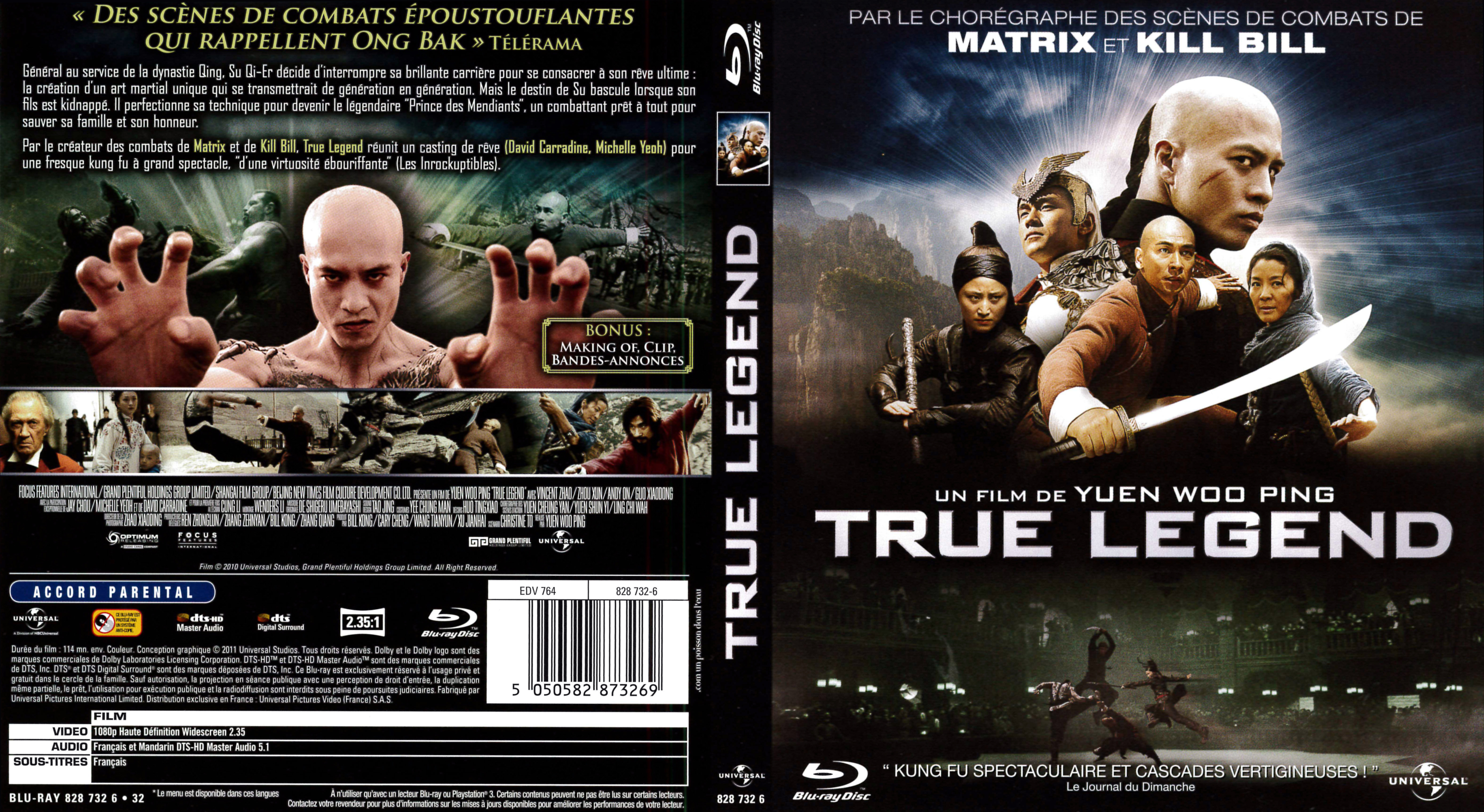 Jaquette DVD True Legend (BLU-RAY)