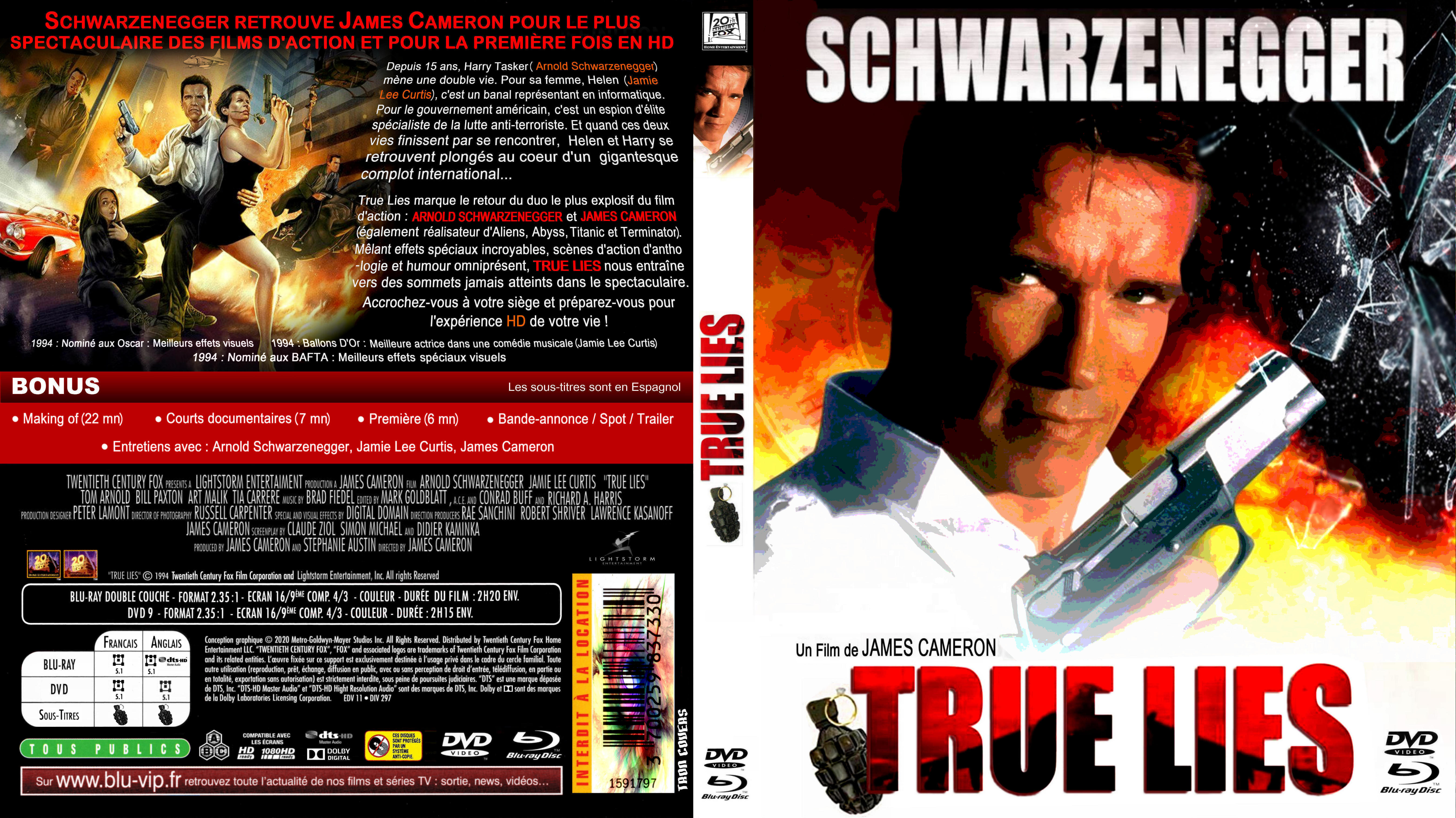 Jaquette DVD True Lies custom (BLU-RAY) v2