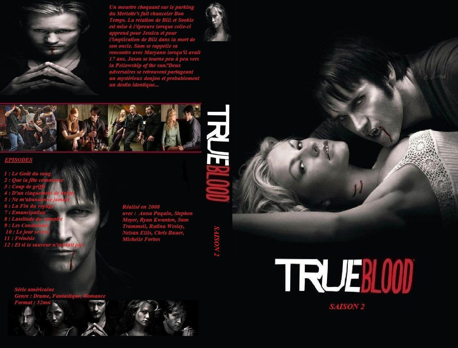 Jaquette DVD True blood saison 2 custom