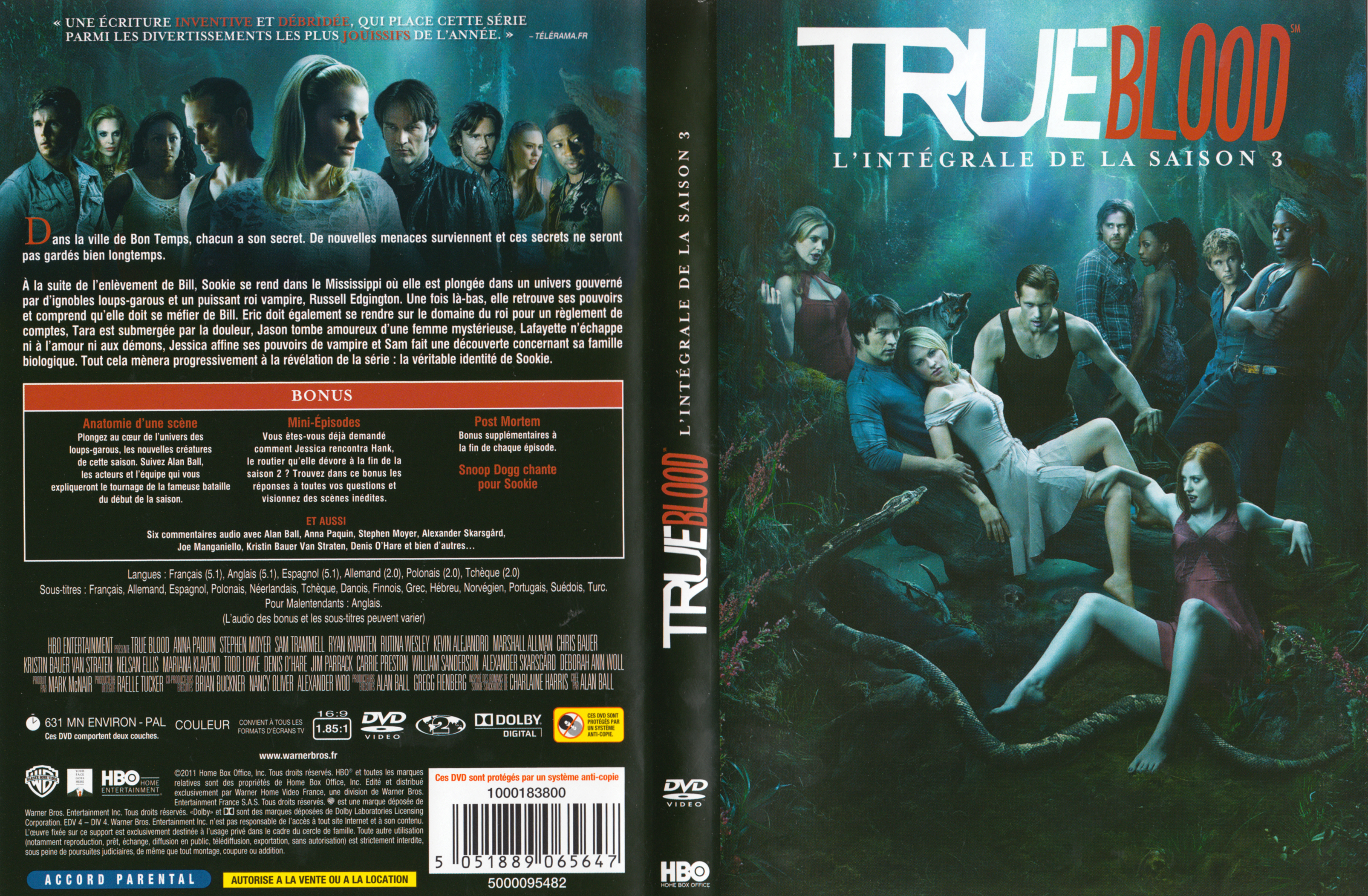 Jaquette DVD True blood saison 3