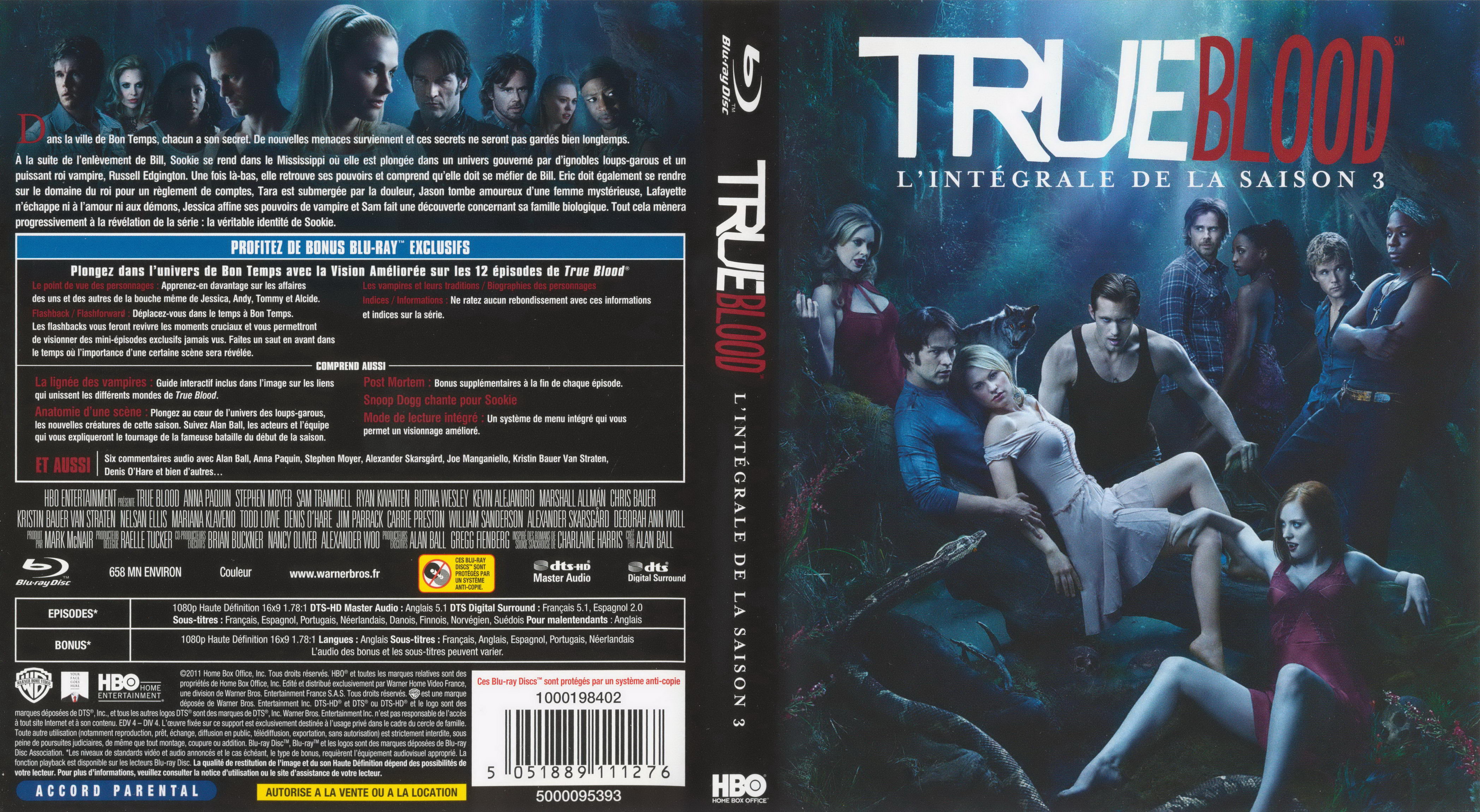 Jaquette DVD True blood saison 3 (BLU-RAY)