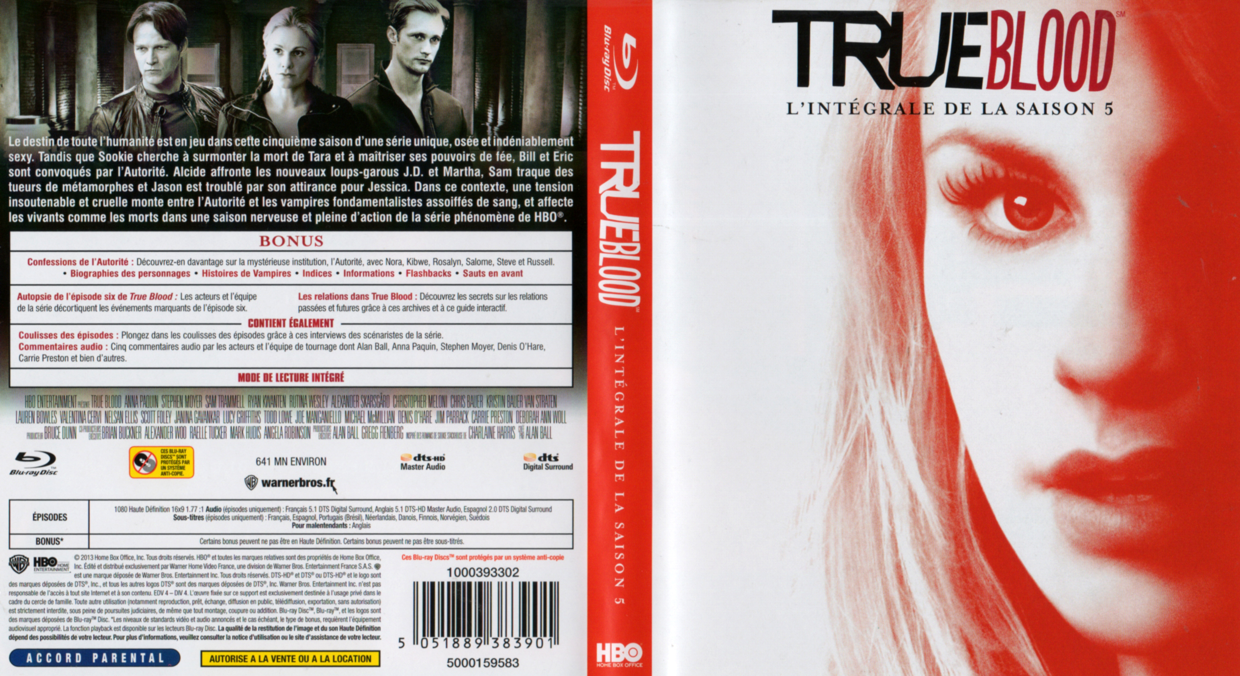 Jaquette DVD True blood saison 5 (BLU-RAY)