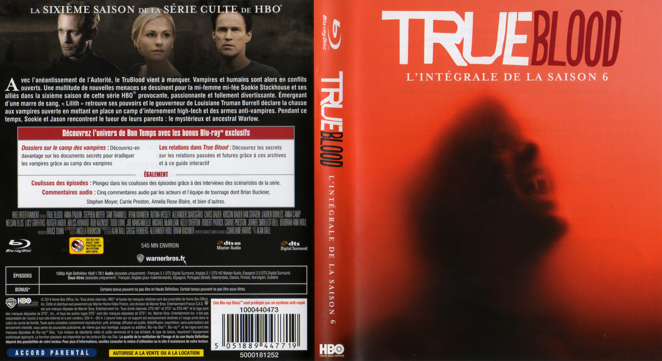 Jaquette DVD True blood saison 6 (BLU-RAY)