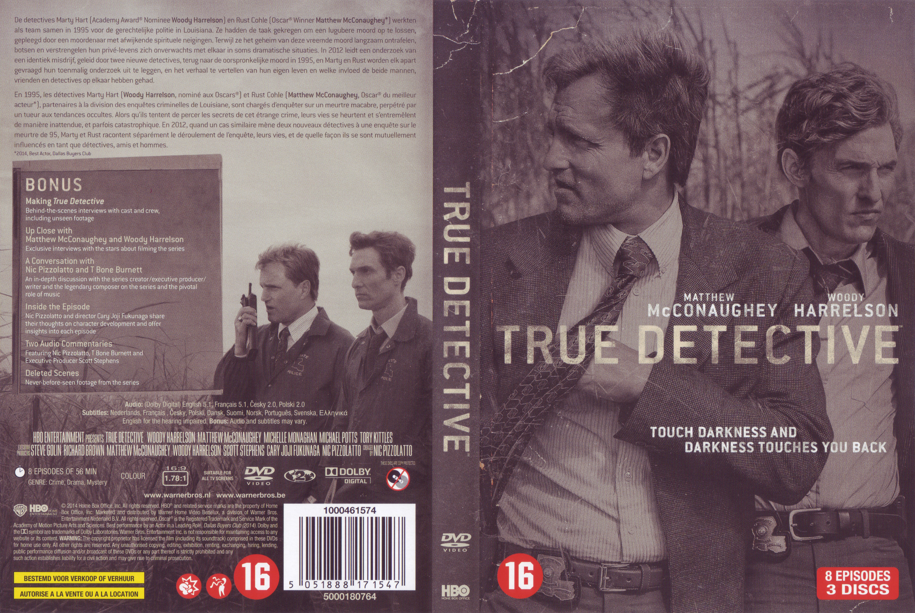 Jaquette DVD True detective Saison 1