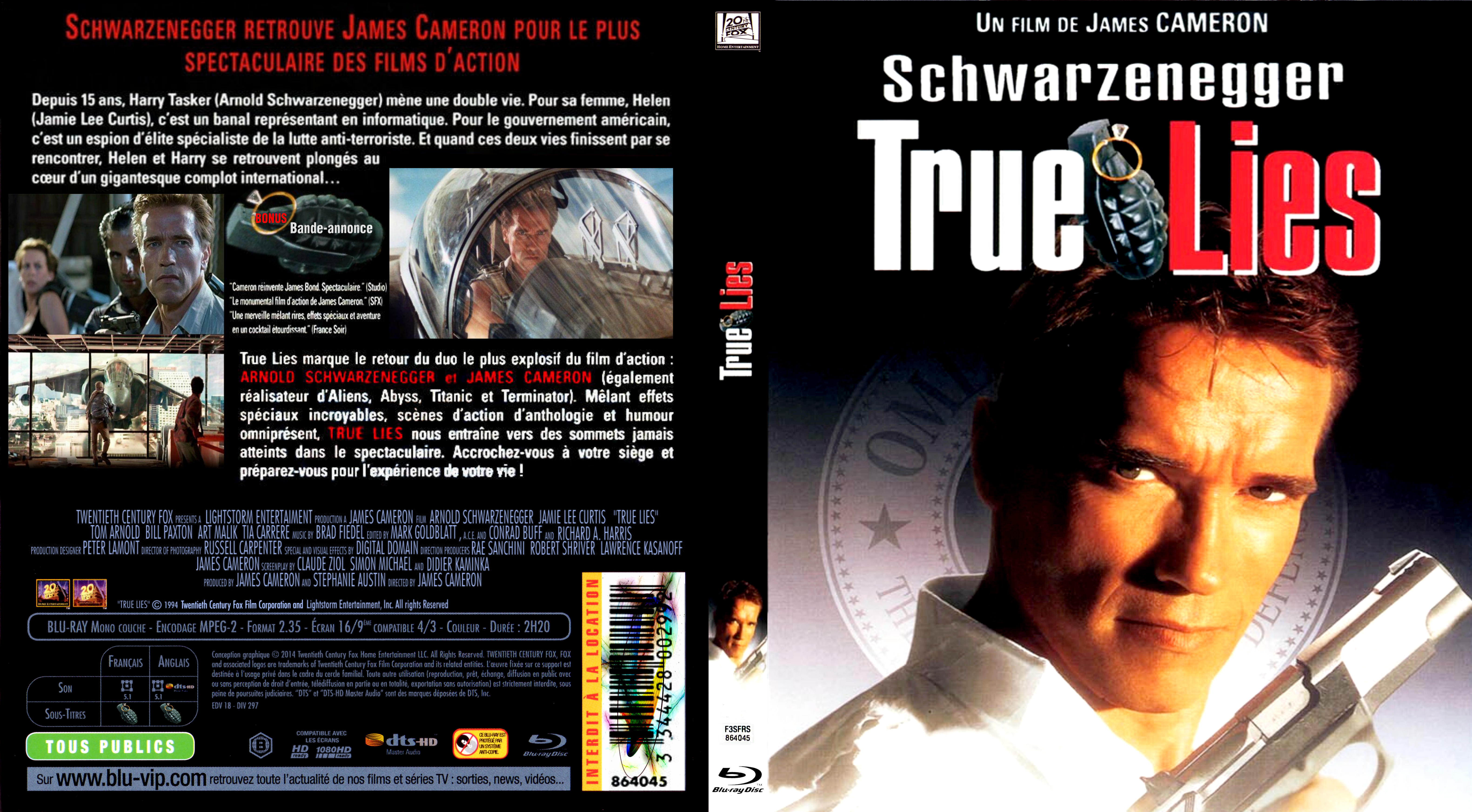 Jaquette DVD True lies custom (BLU-RAY)