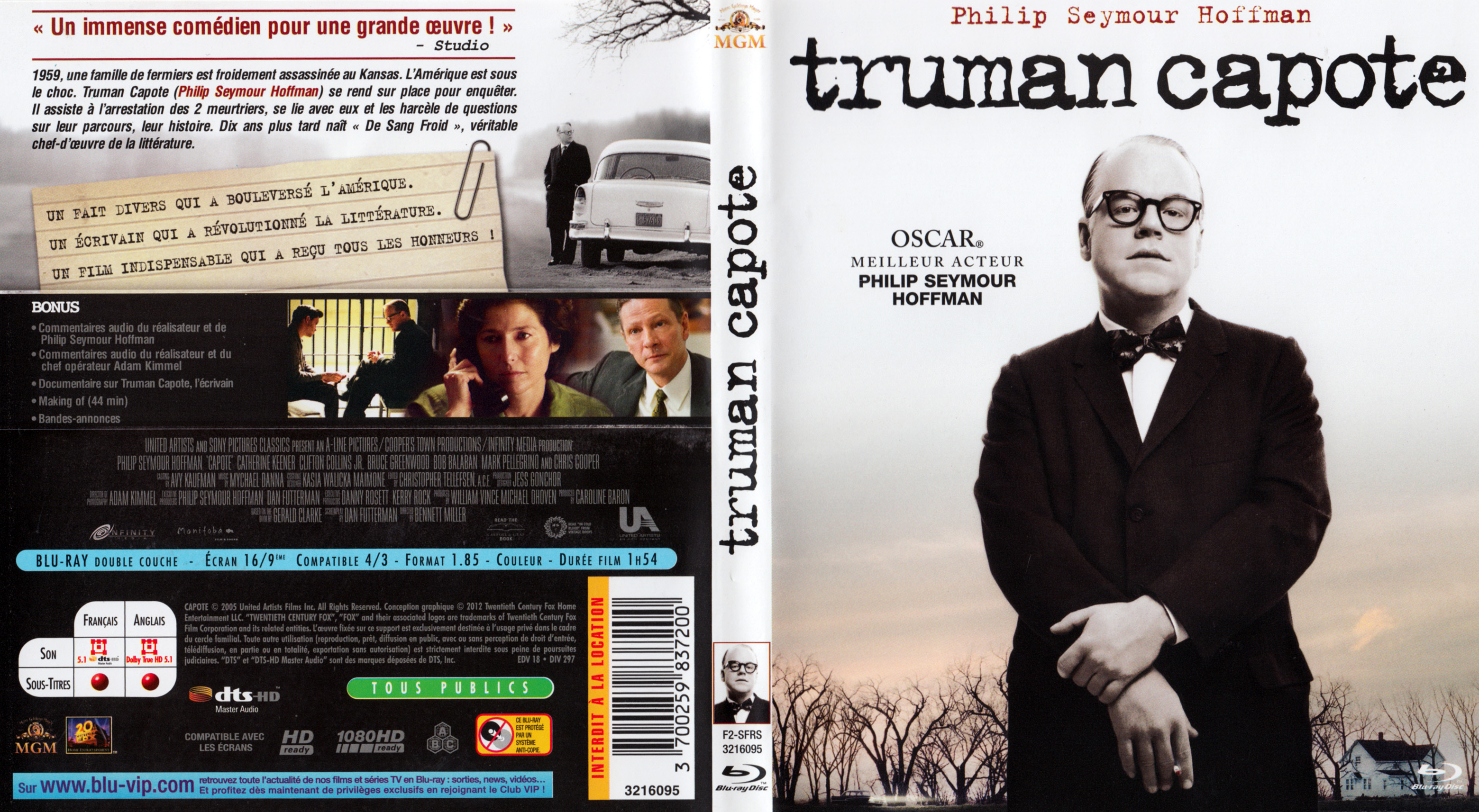 Jaquette DVD Truman Capote (BLU-RAY)