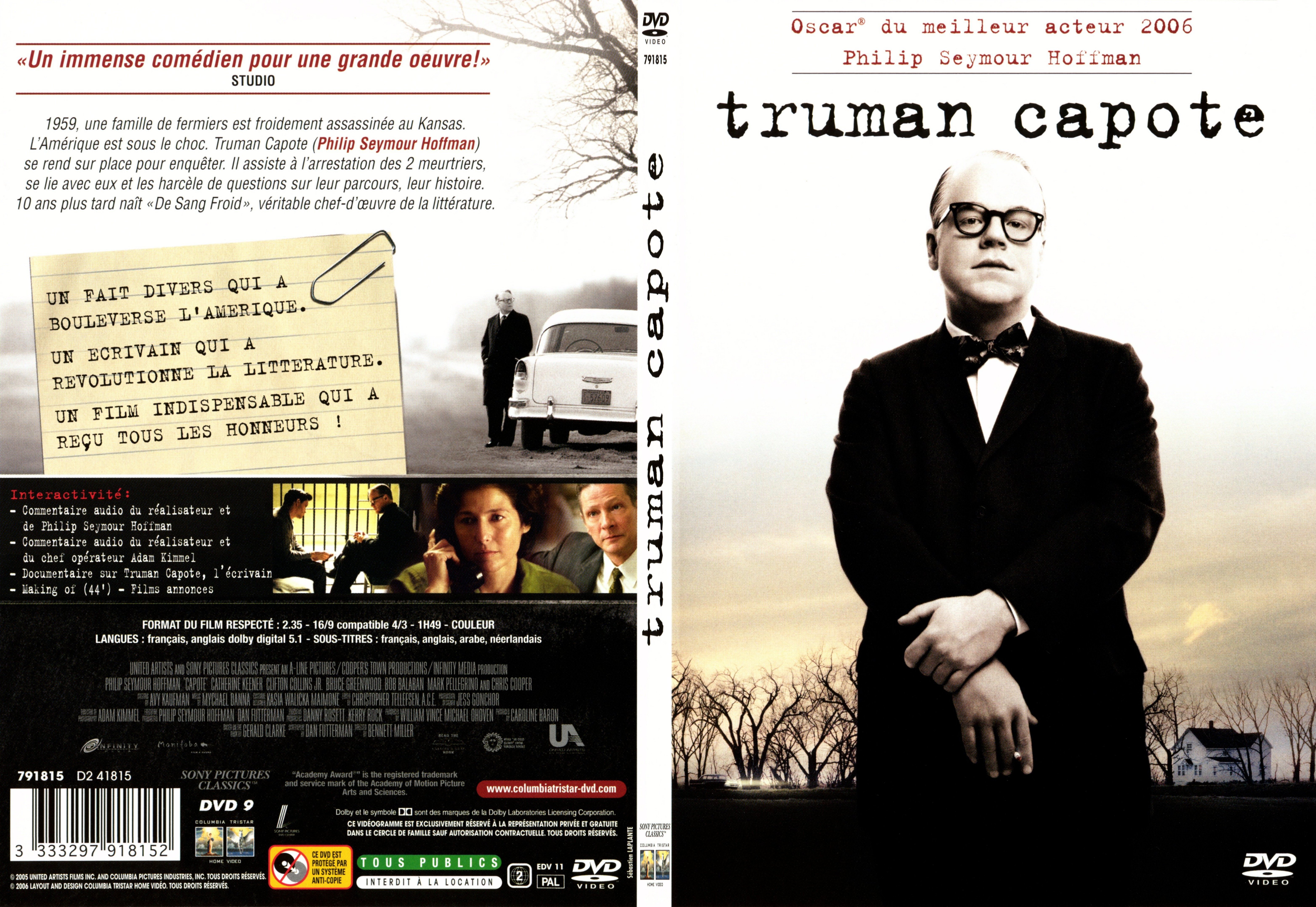 Jaquette DVD Truman Capote - SLIM