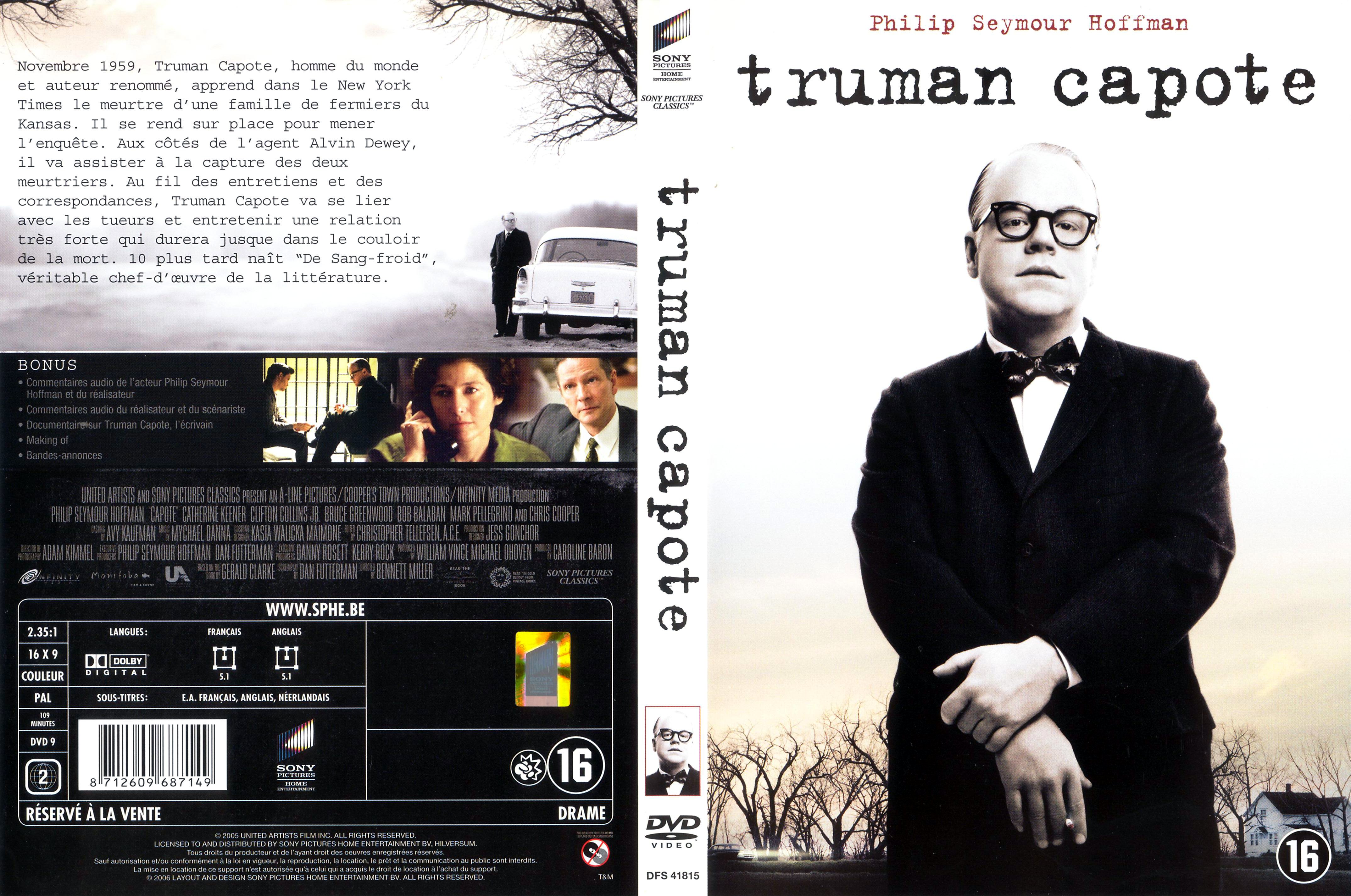 Jaquette DVD Truman Capote v3