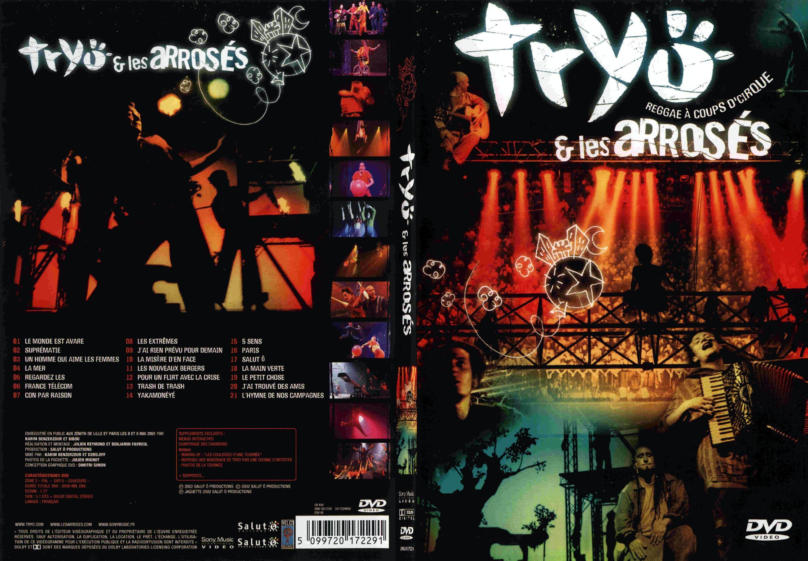 Jaquette DVD Tryo et les arross - SLIM