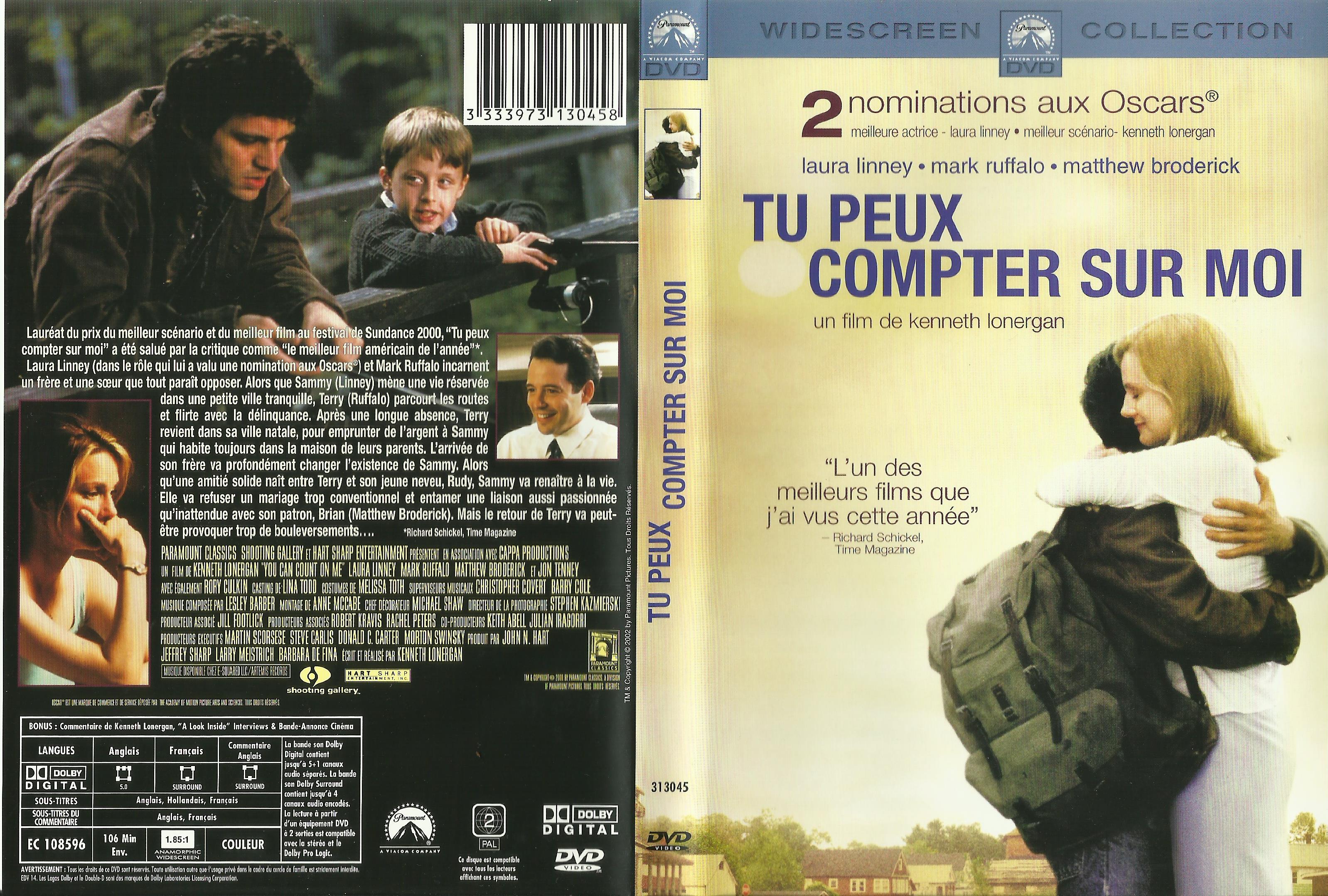 Jaquette DVD Tu peux compter sur moi v2