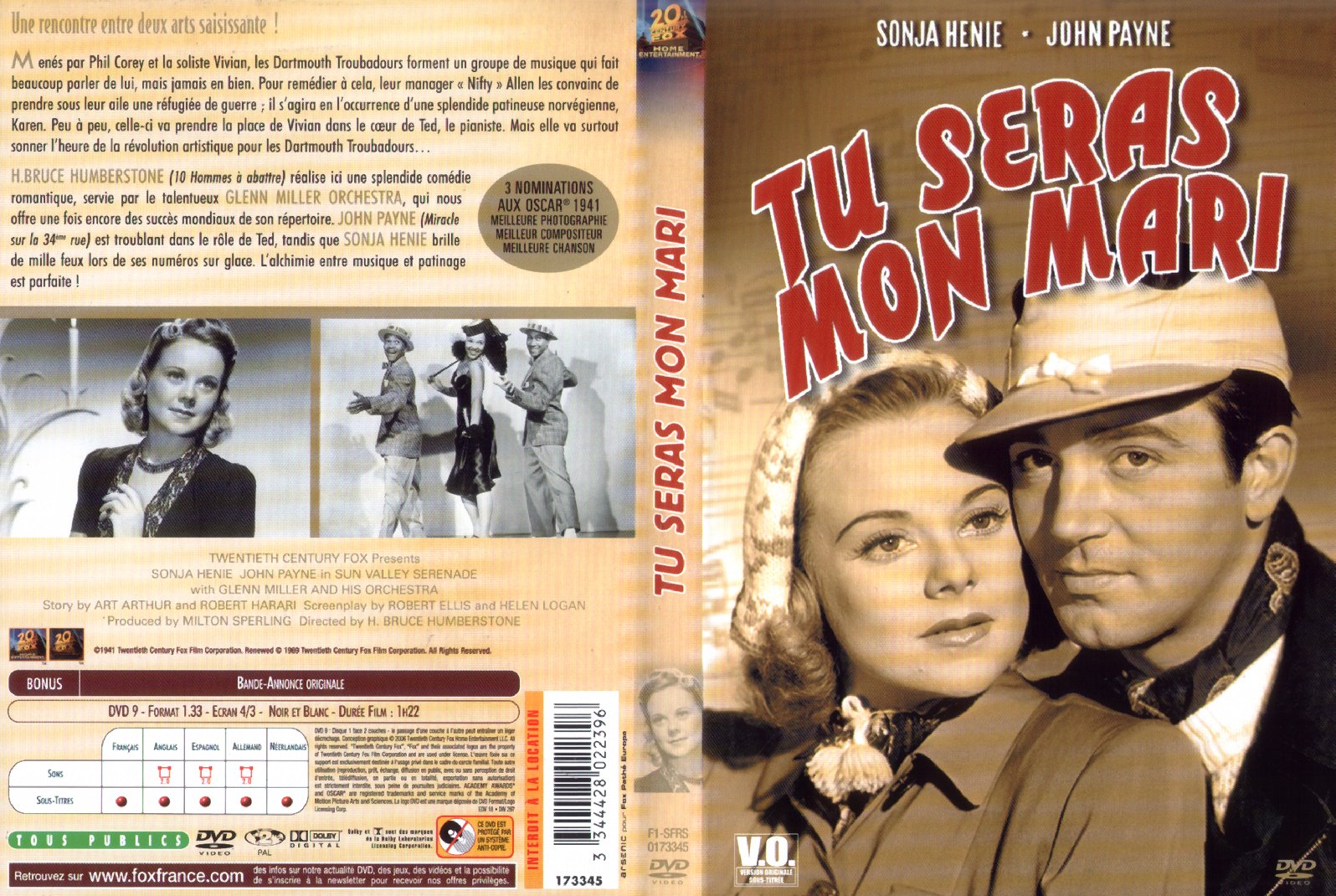 Jaquette DVD Tu seras mon mari