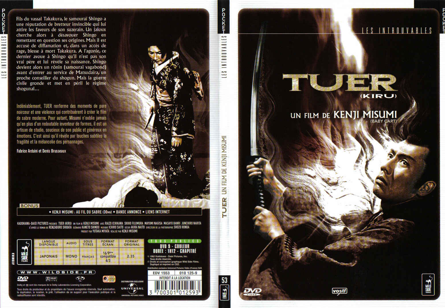 Jaquette DVD Tuer