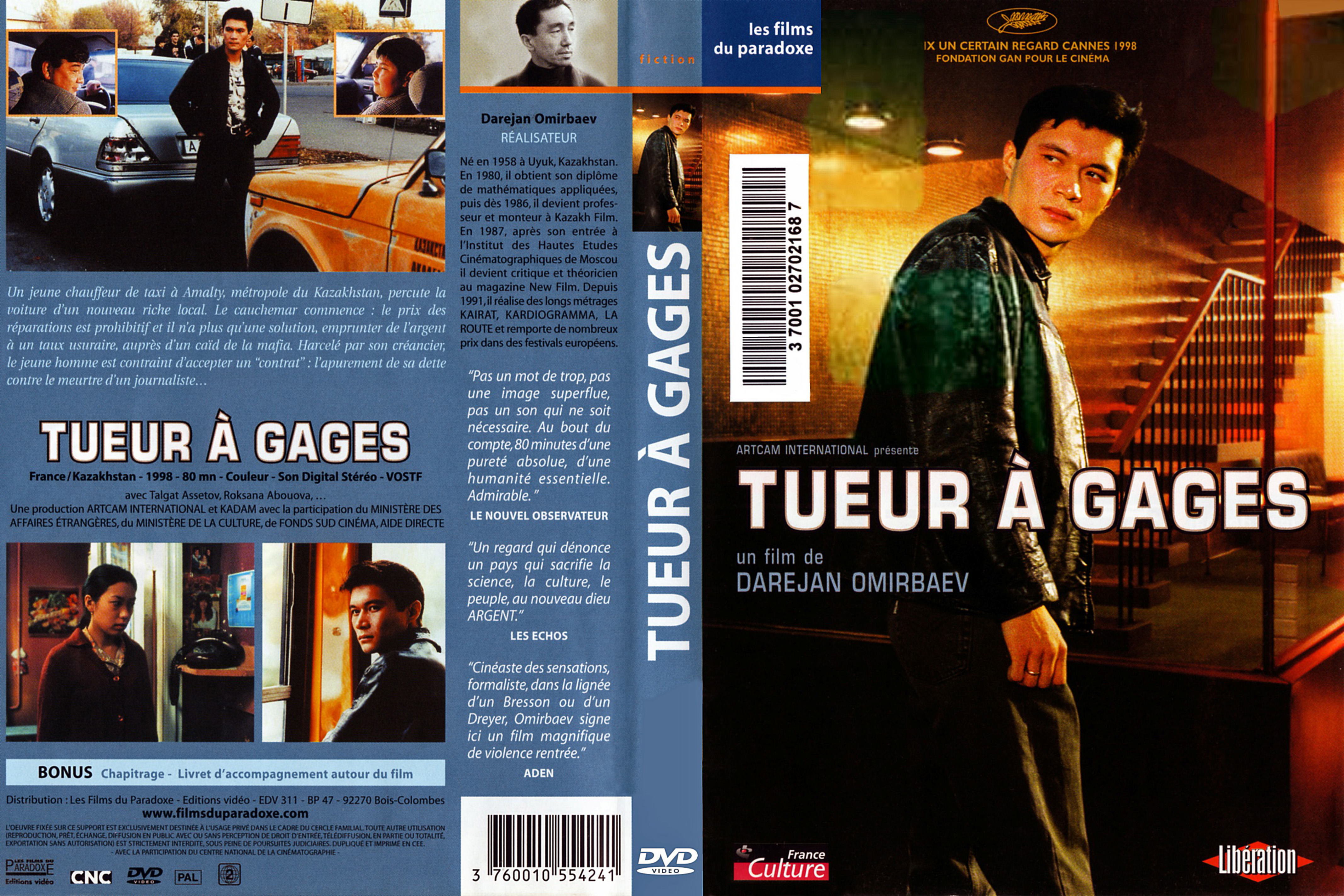 Jaquette DVD Tueur  gages