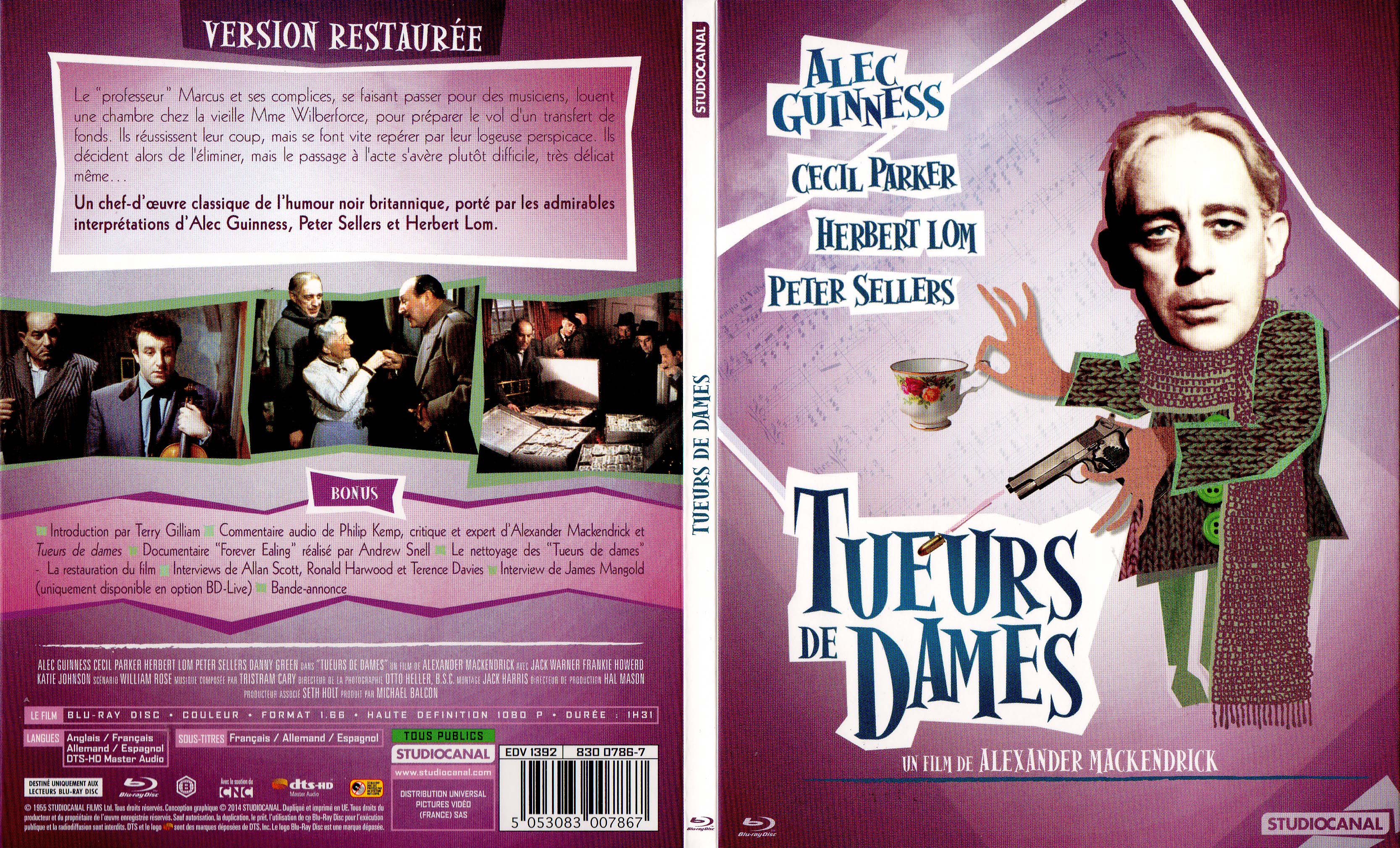 Jaquette DVD Tueurs de dames (BLU-RAY)