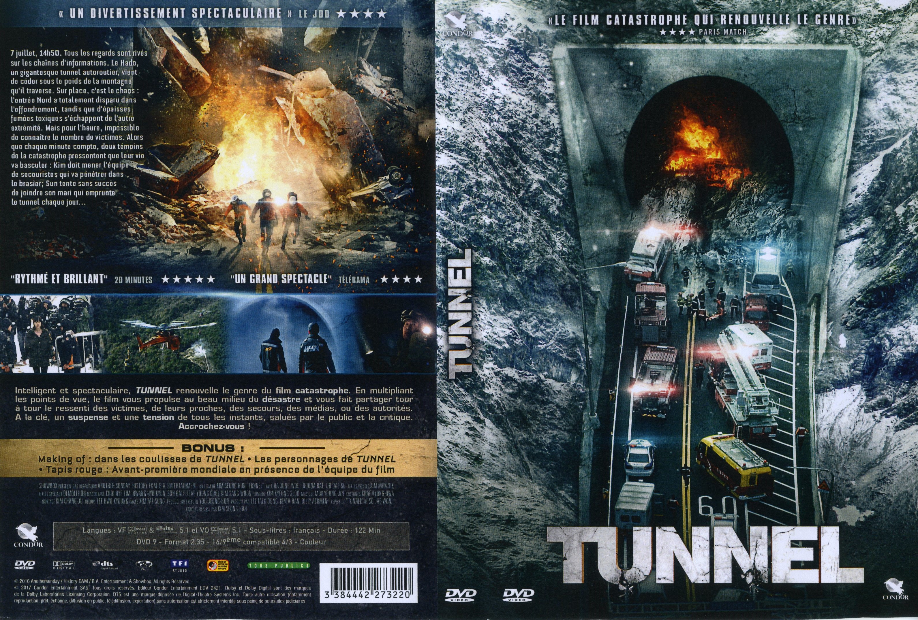 Jaquette DVD Tunnel (2017)