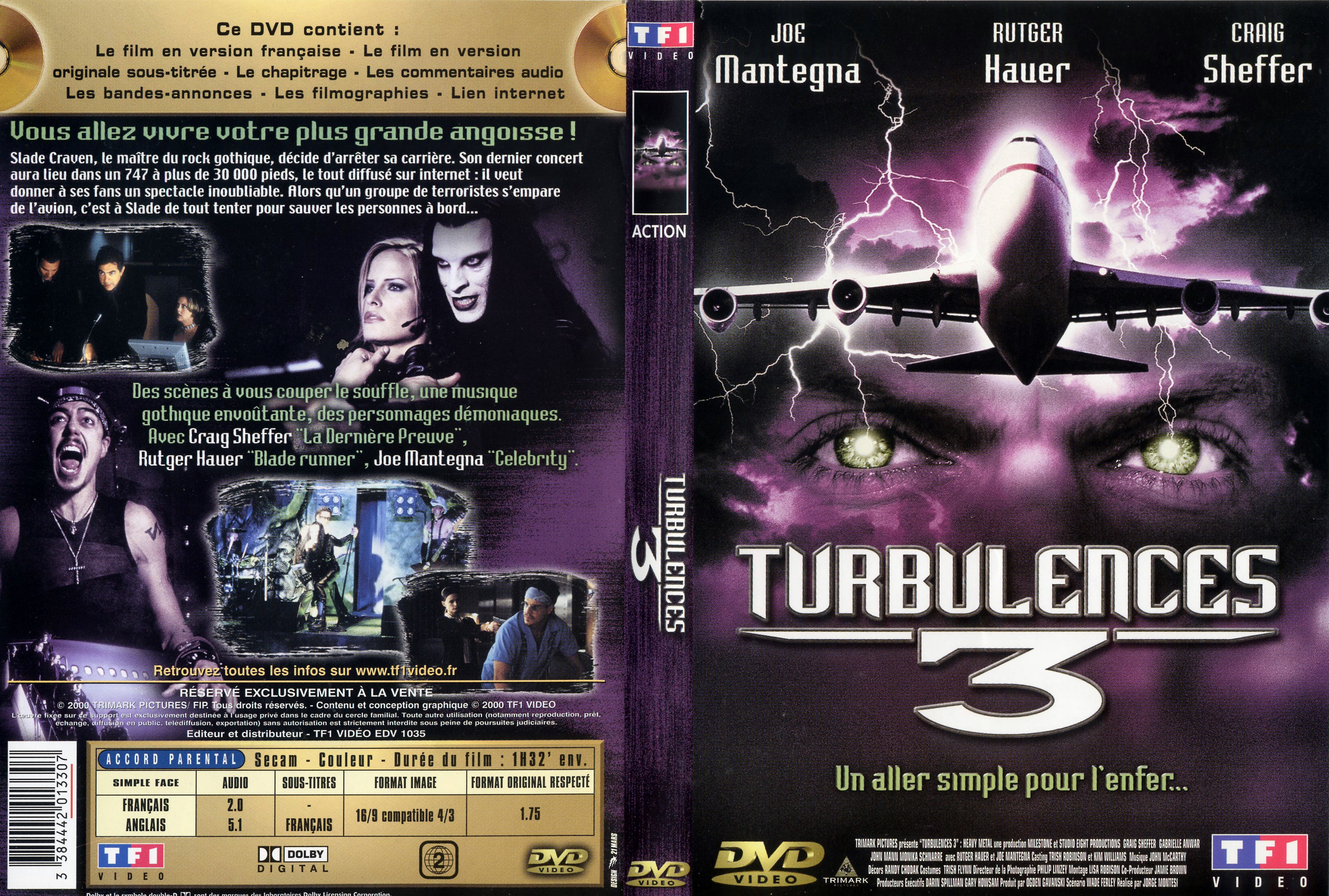 Jaquette DVD Turbulences 3