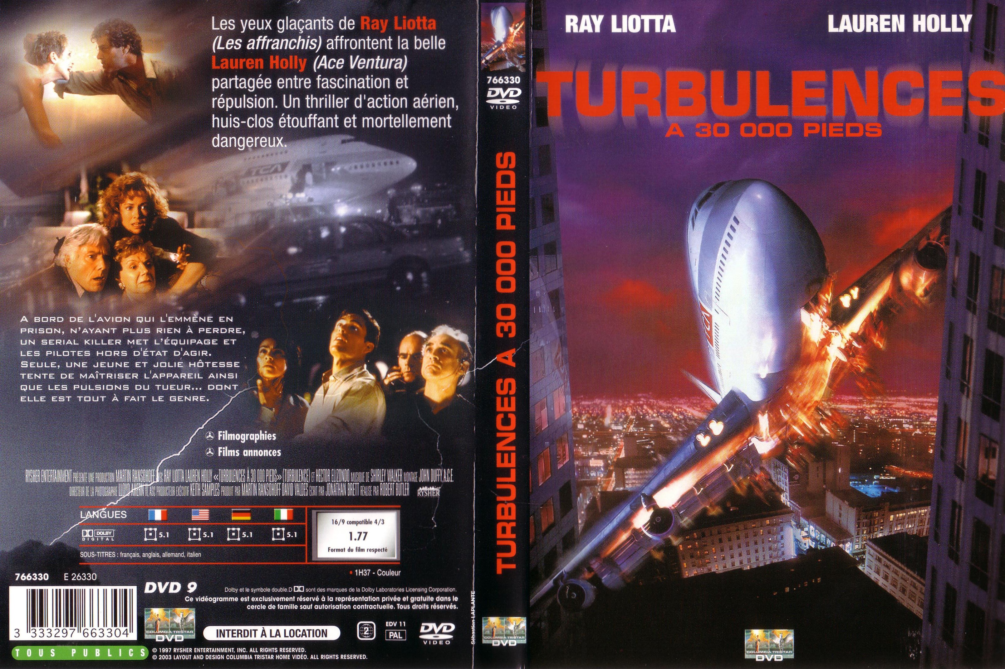 Jaquette DVD Turbulences  30 000 pieds