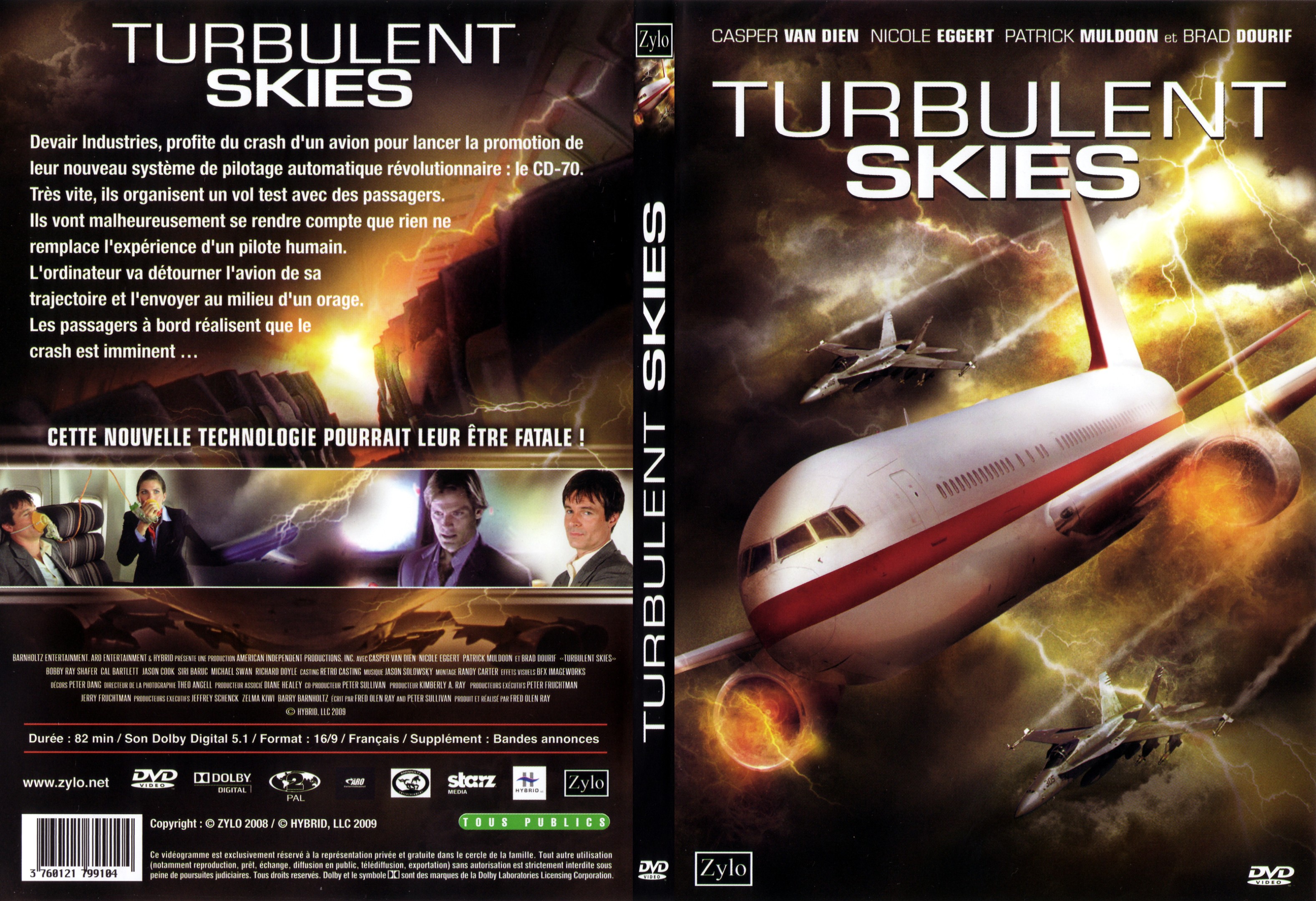 Jaquette DVD Turbulent skies - SLIM