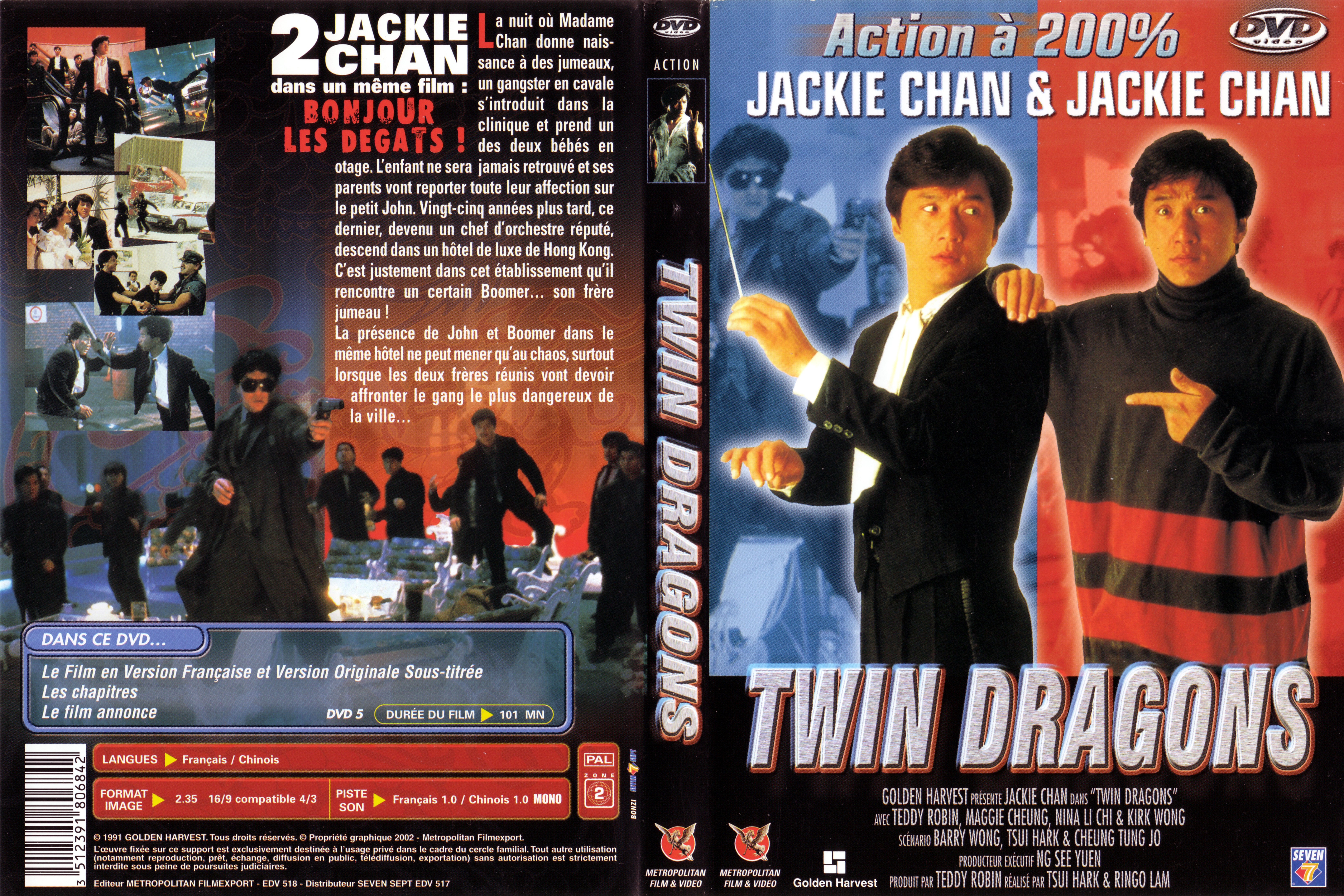 Jaquette DVD Twin Dragons