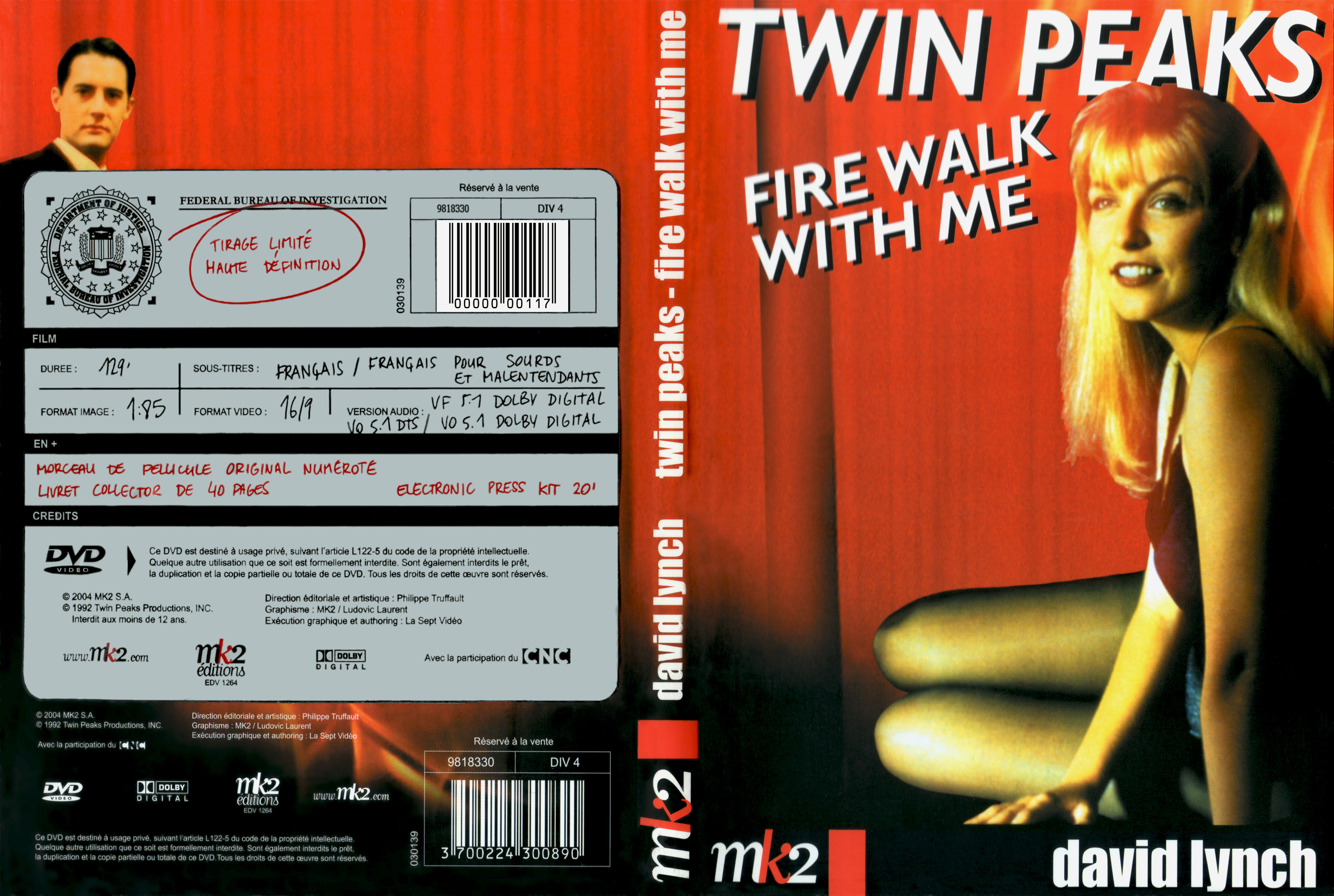 Jaquette DVD Twin Peaks v2