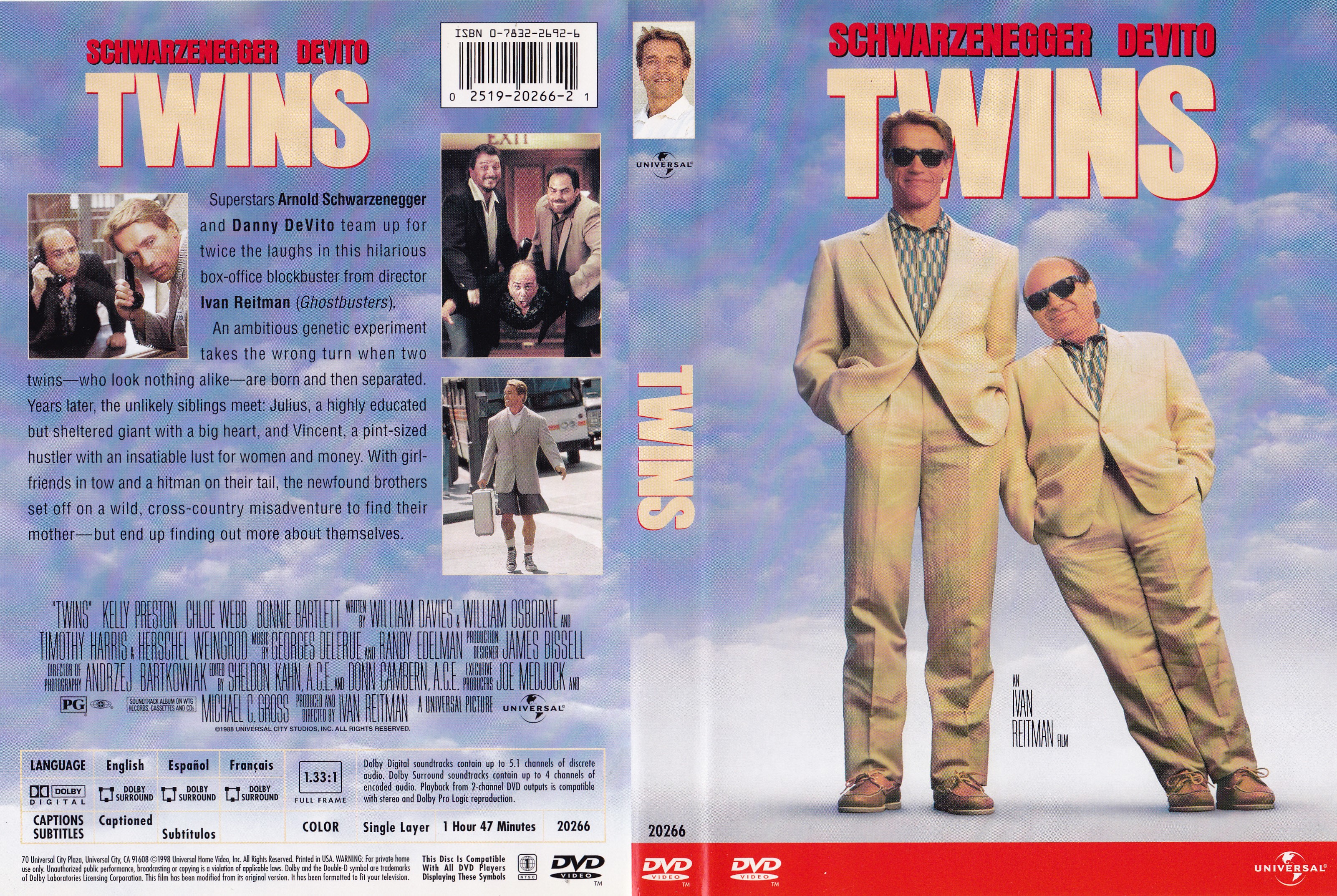 Jaquette DVD Twins - Jumeaux (Canadienne)