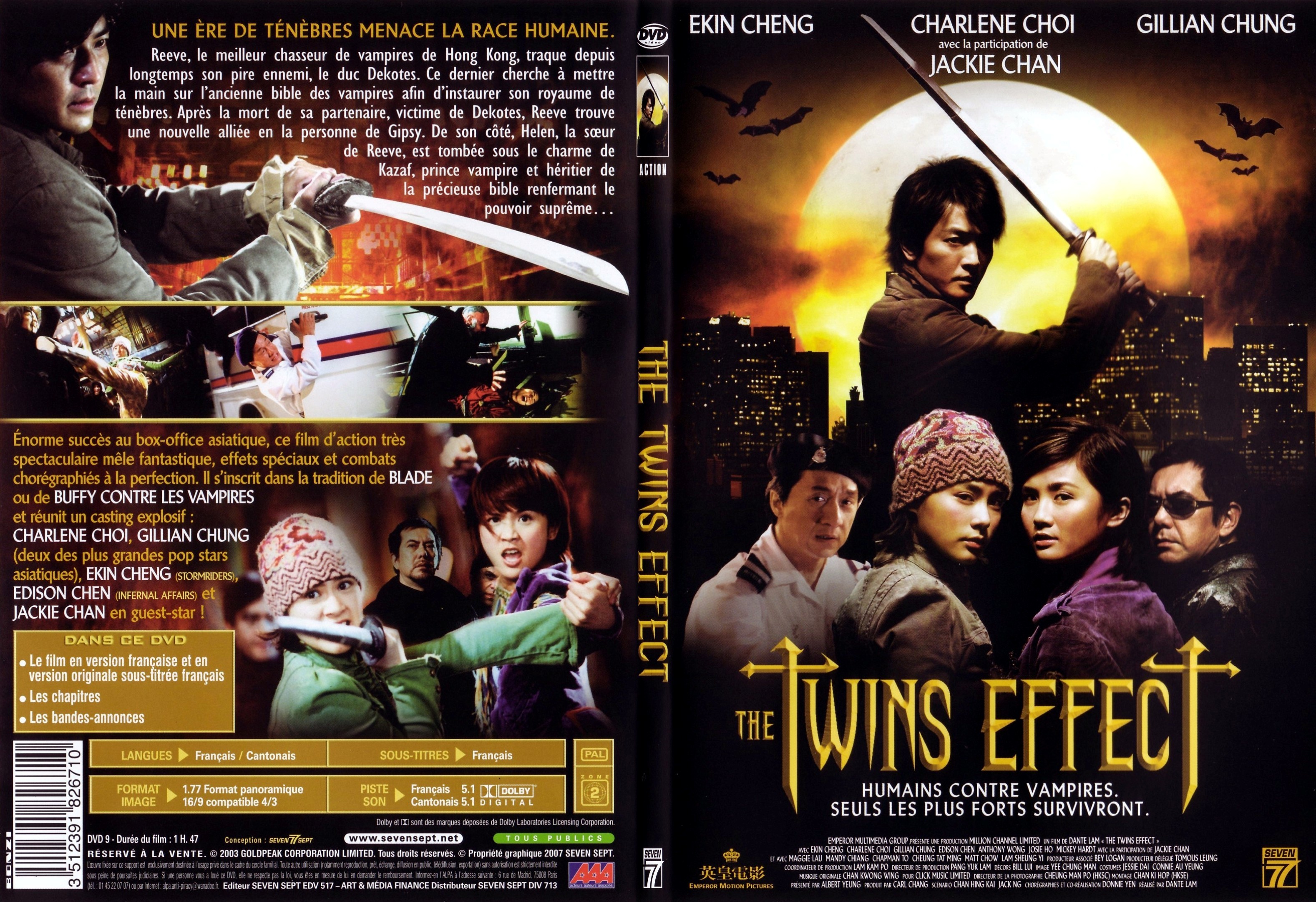 Jaquette DVD Twins effect - SLIM