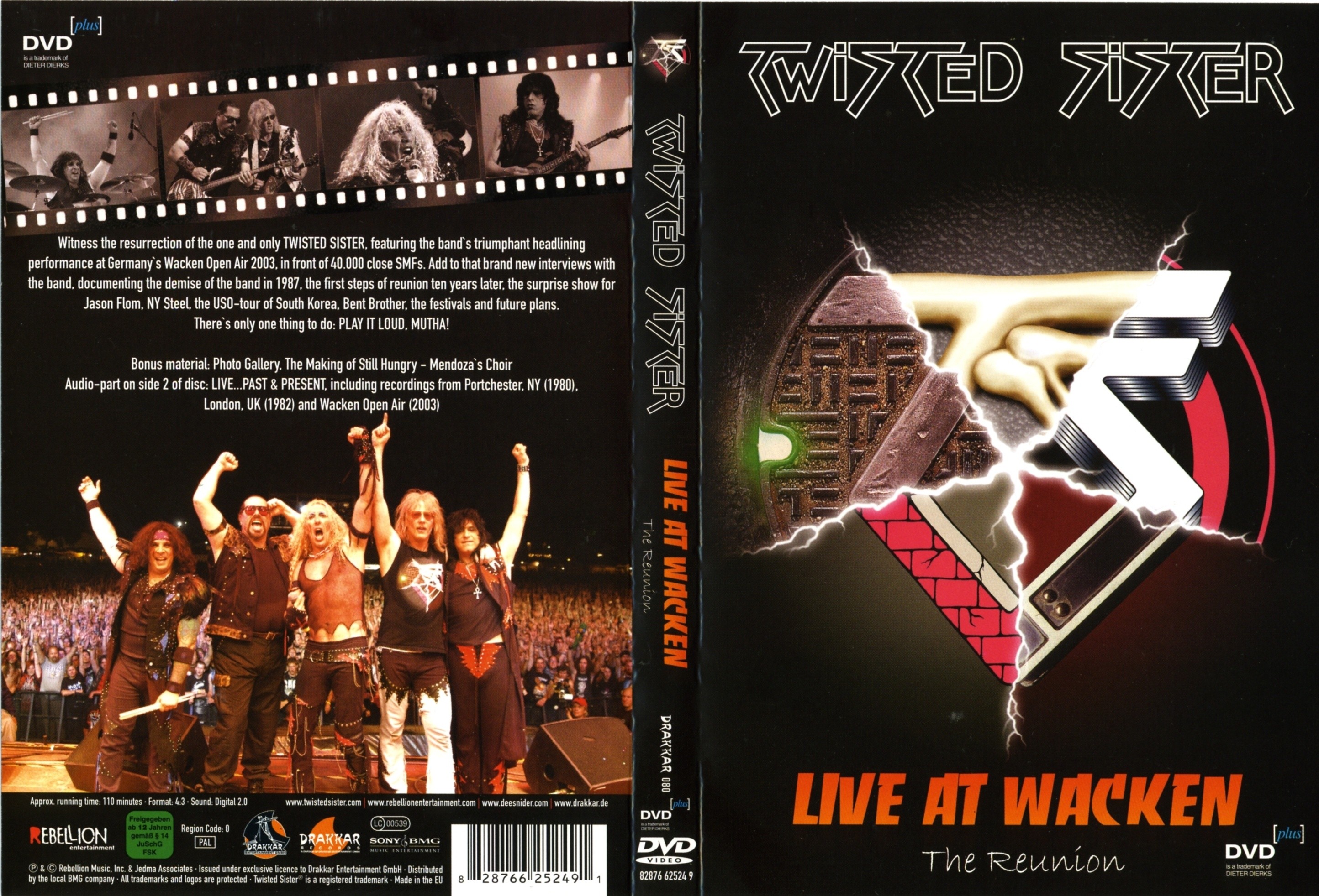 Jaquette DVD Twisted sister Live at Wacken