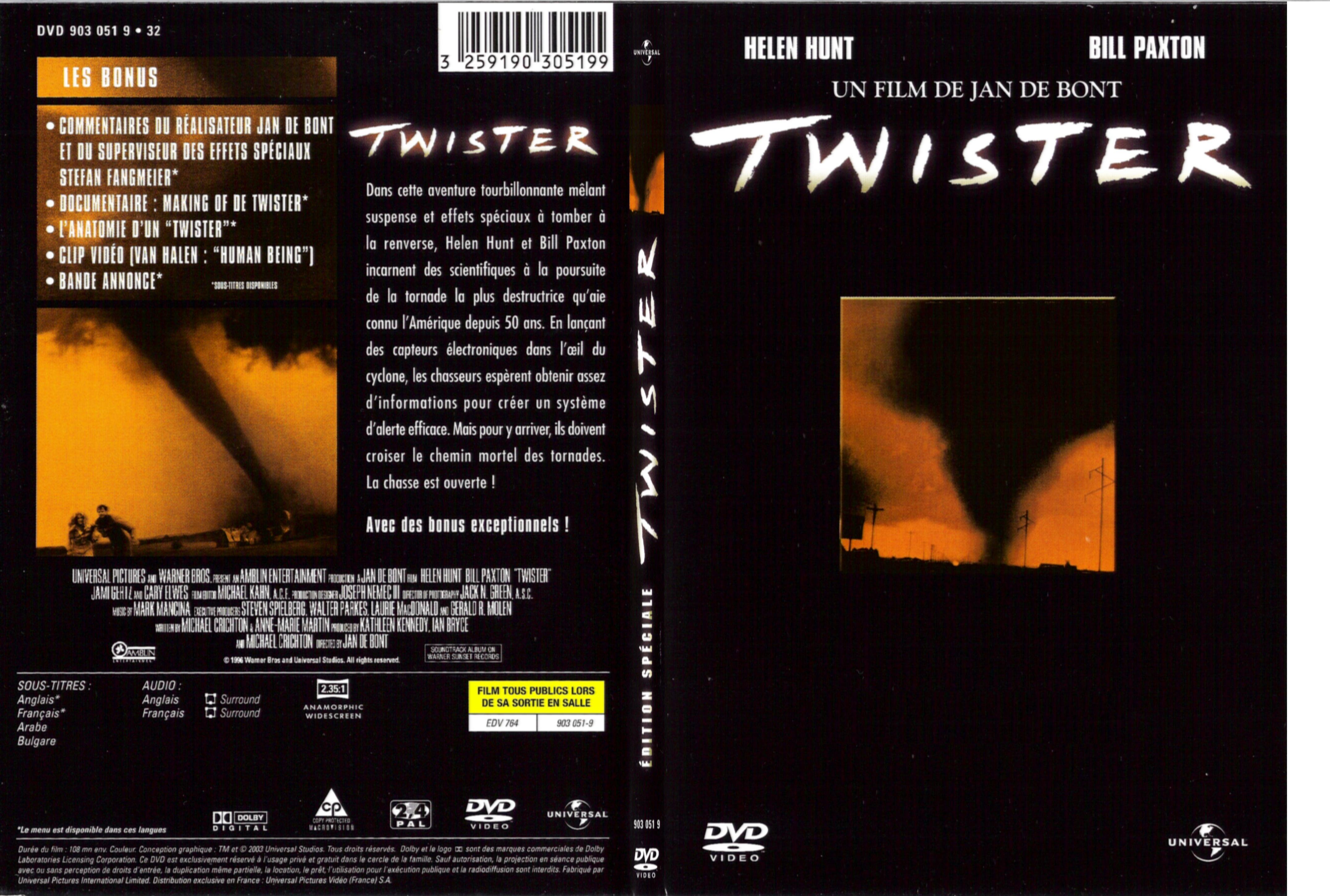 Jaquette DVD Twister - SLIM