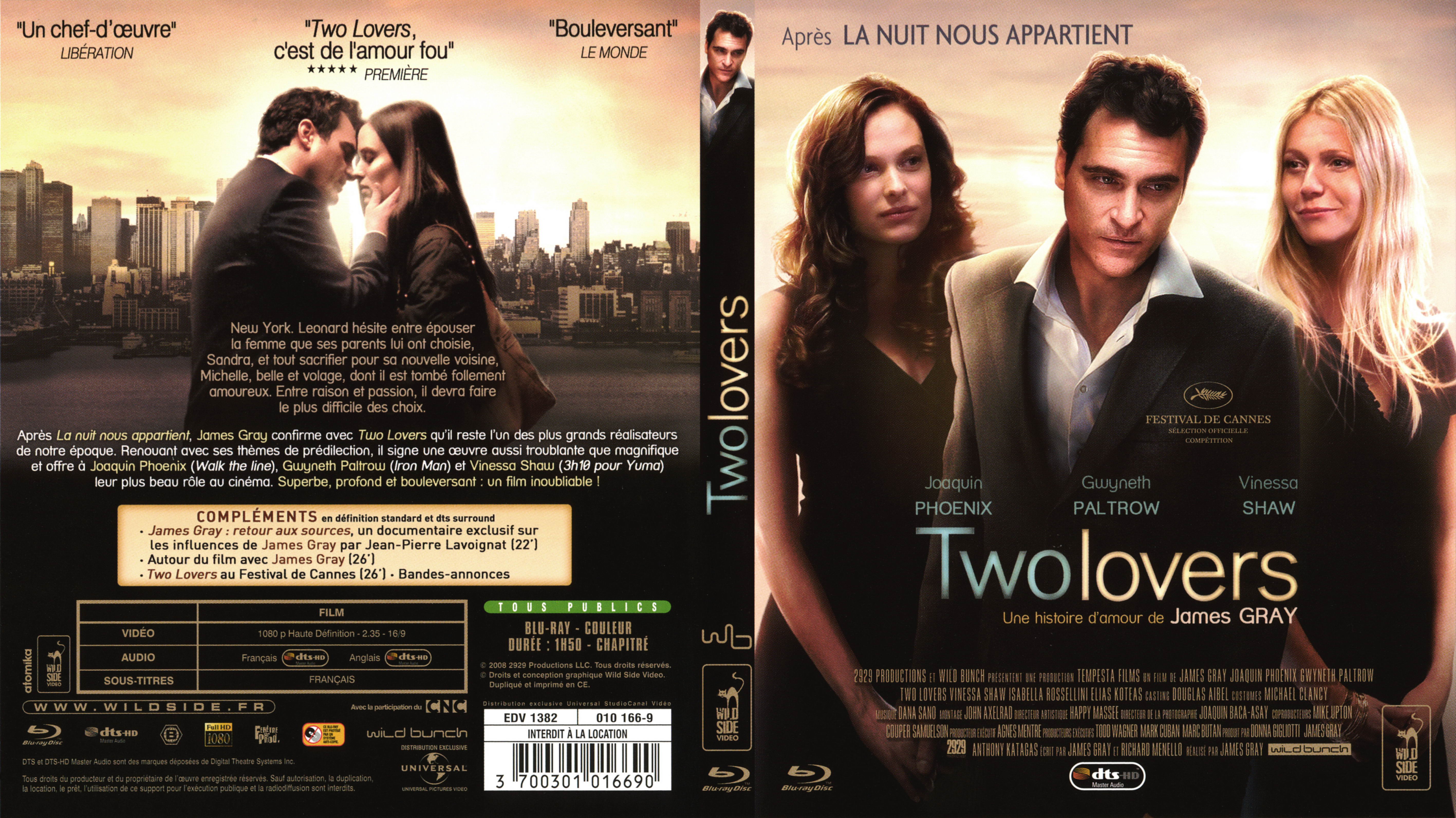 Jaquette DVD Two Lovers (BLU-RAY)