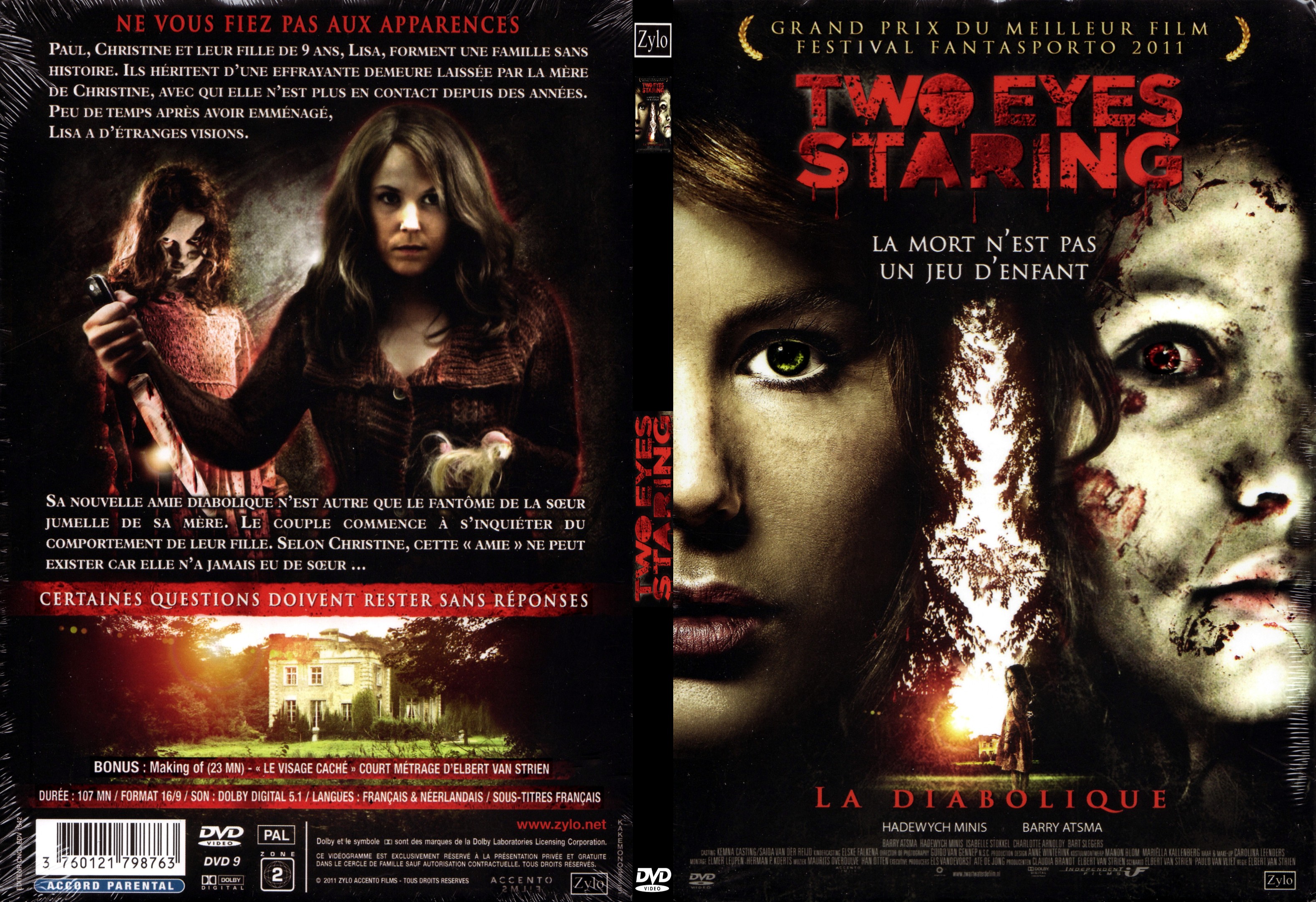 Jaquette DVD Two eyes staring - SLIM