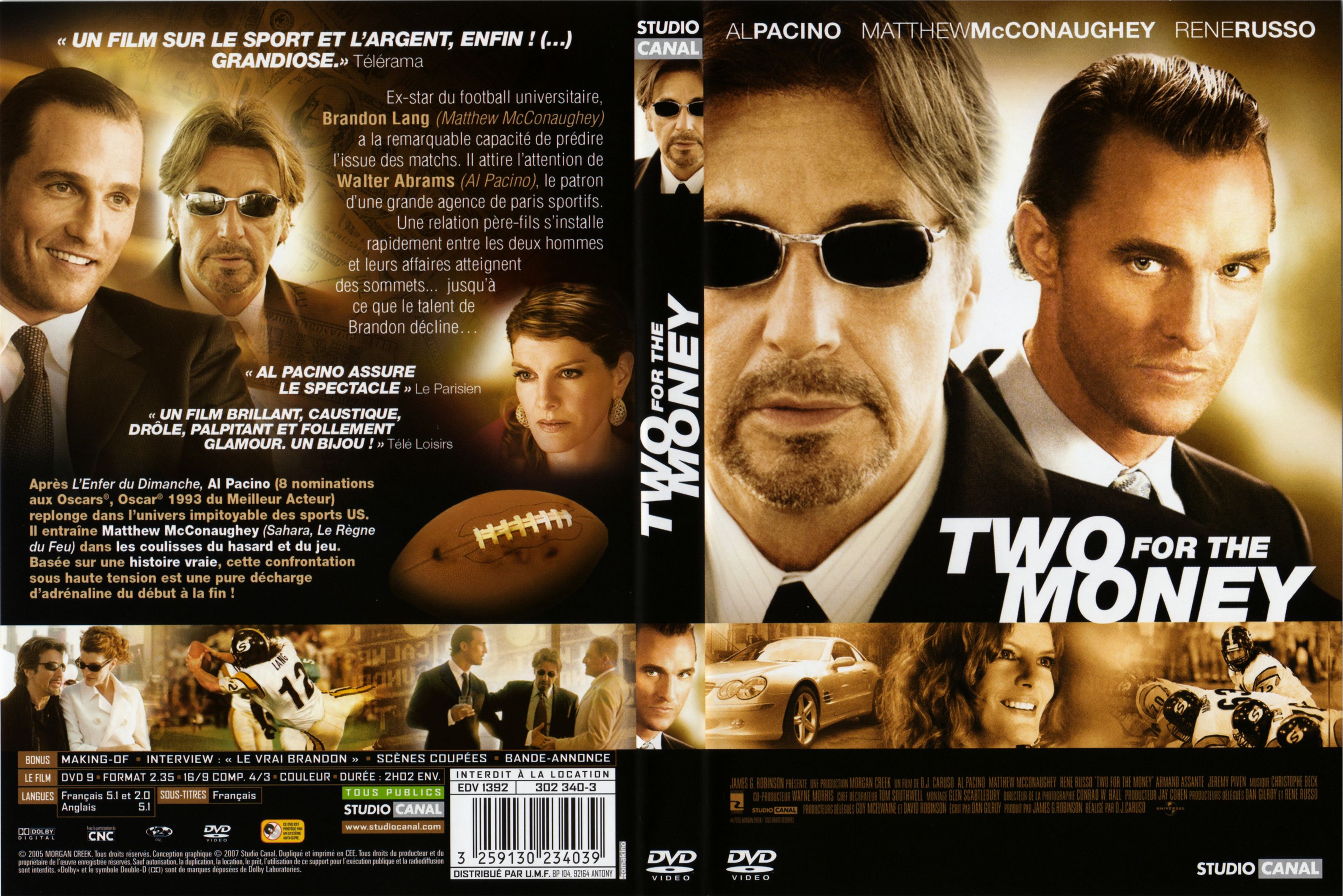 Jaquette DVD Two for the money
