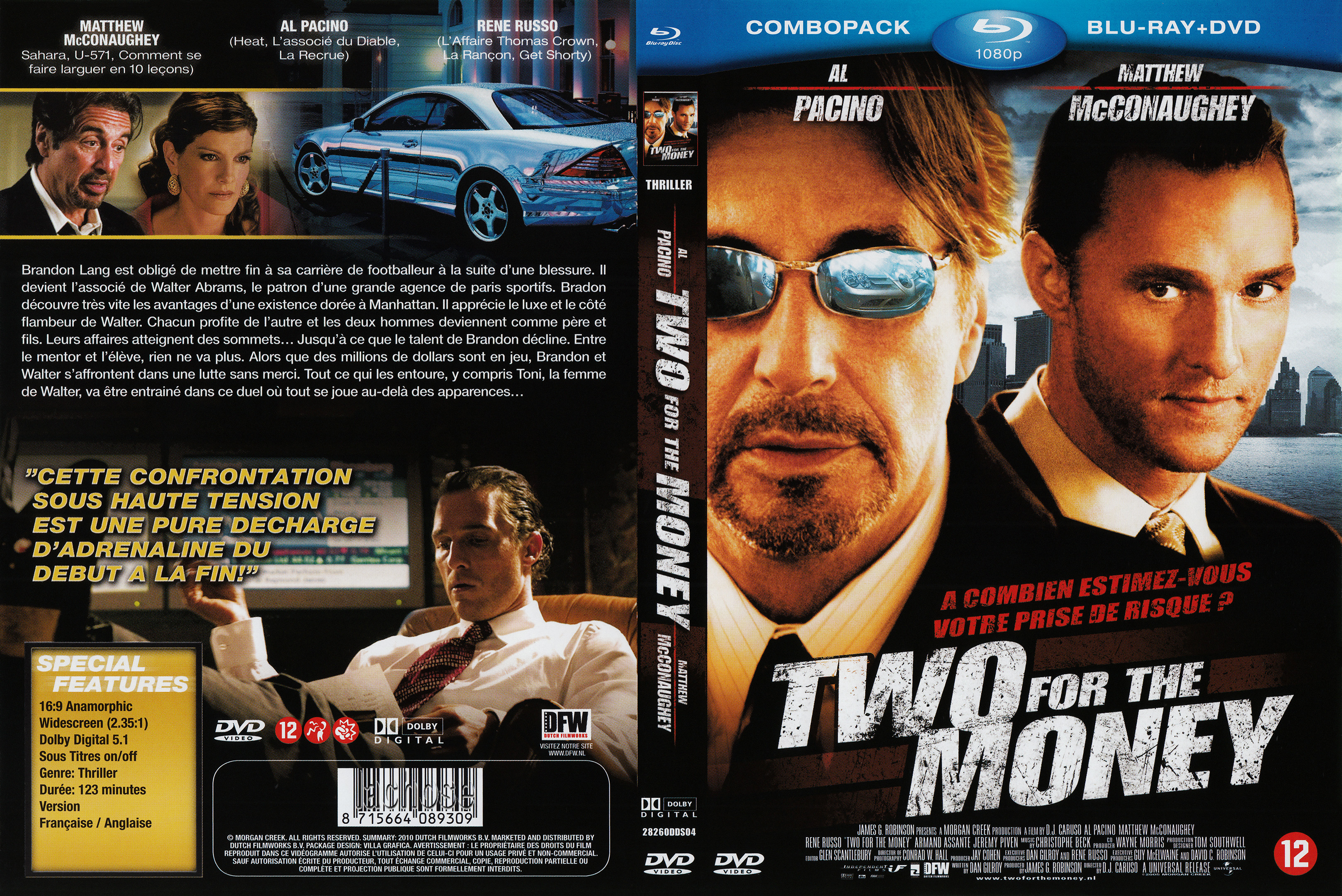 Jaquette DVD Two for the money (BLU-RAY) v2