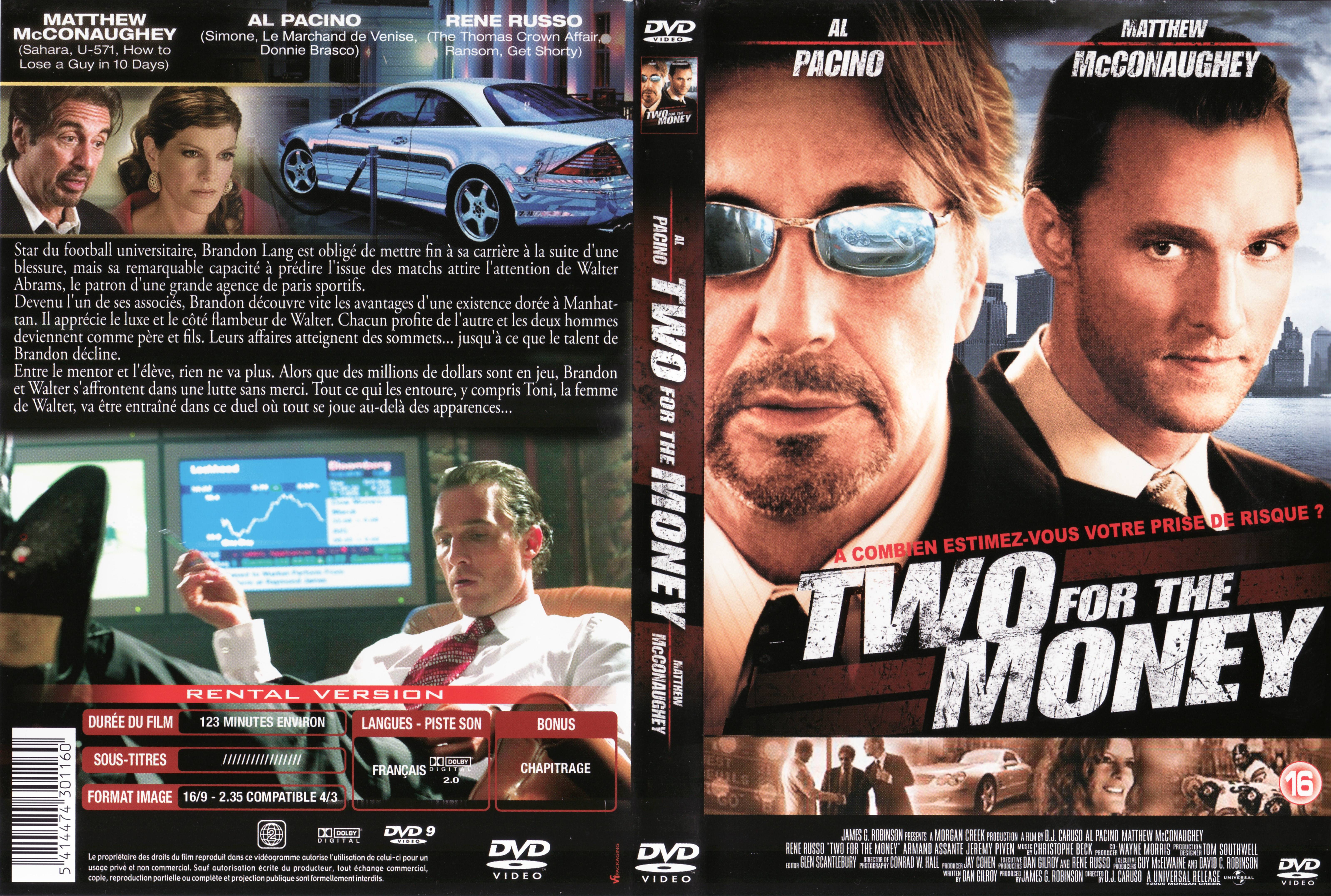 Jaquette DVD Two for the money v2