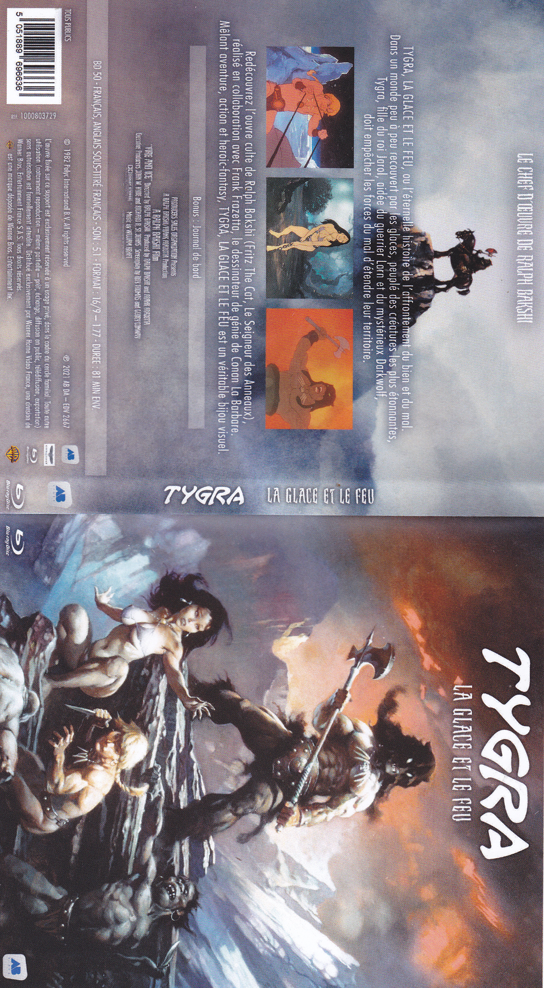 Jaquette DVD Tygra la glace et le feu (BLU-RAY)