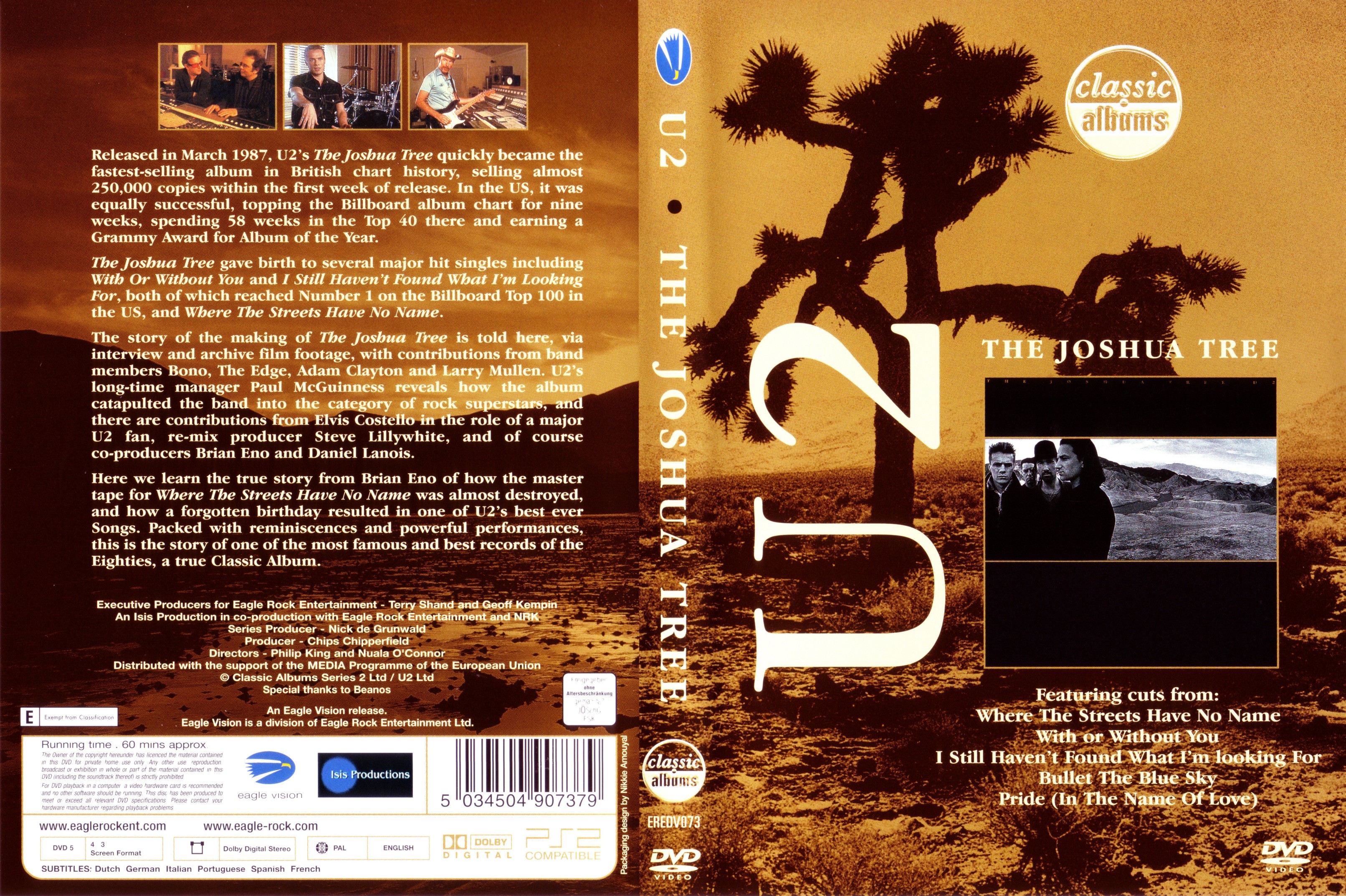 Jaquette DVD U2 The Joshua tree