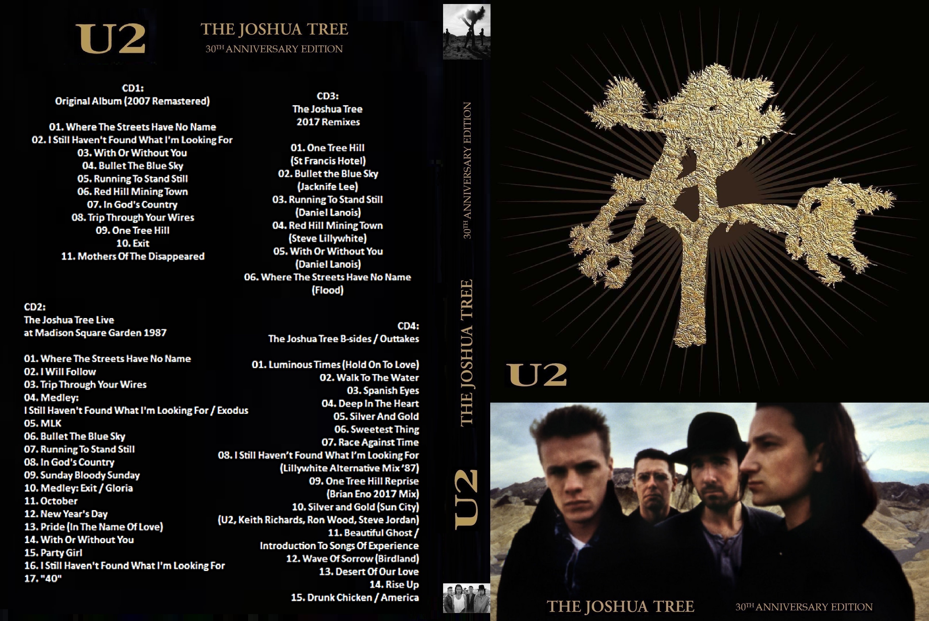 Jaquette DVD U2 - The Joshua Tree - Edition 30eme Anniversaire