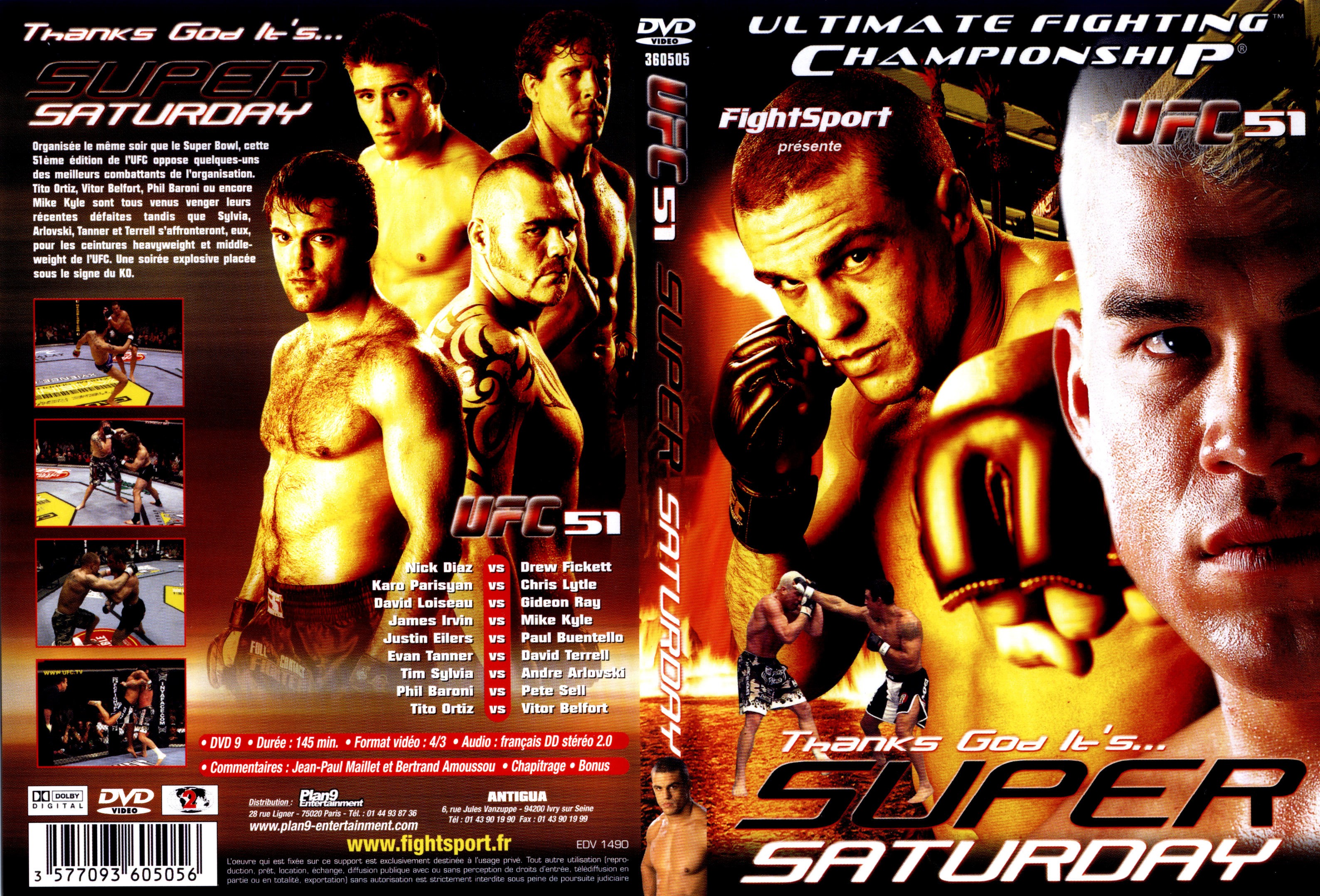 Jaquette DVD UFC 51 Super Saturday