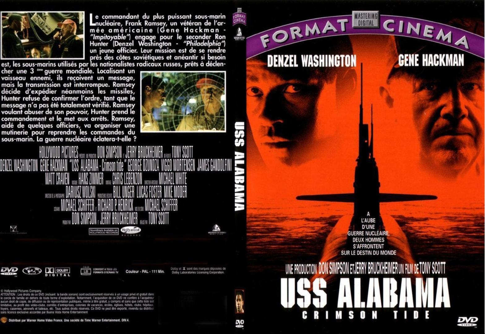 Jaquette DVD USS Alabama - SLIM