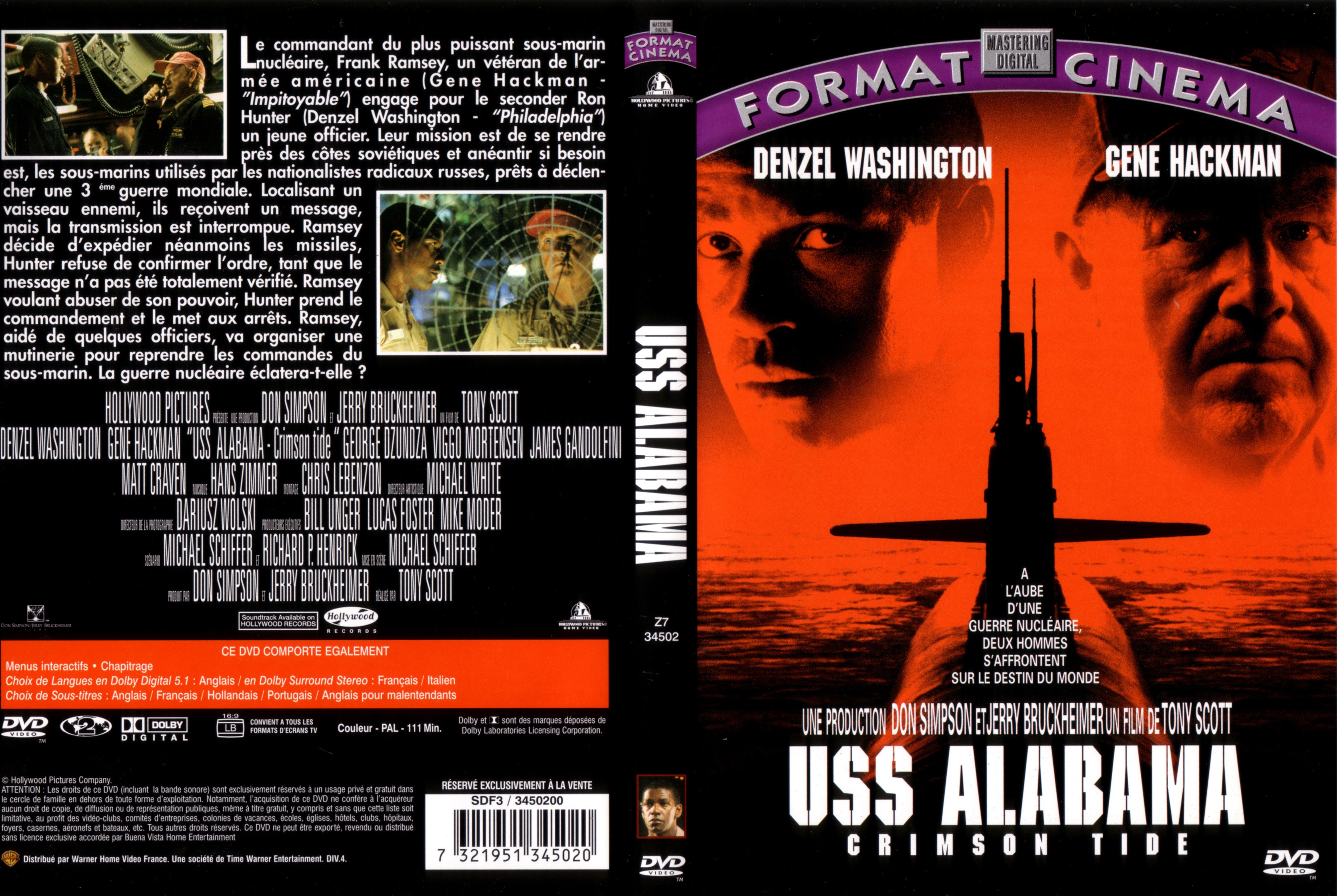 Jaquette DVD USS Alabama v2